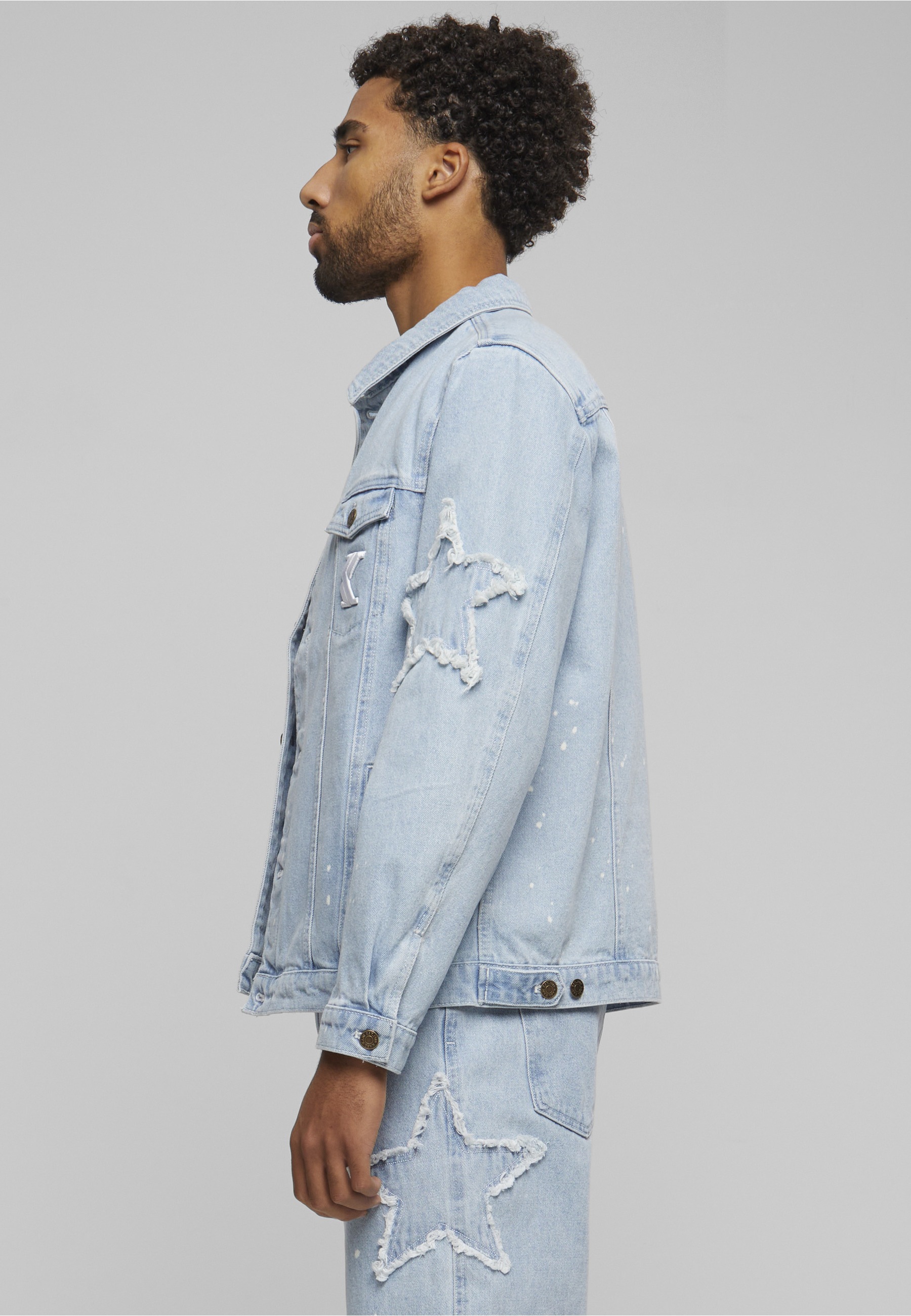 Karl Kani Jeansjacke »Karl Kani Herren« 1 Stk. tlg. ohne Kapuze