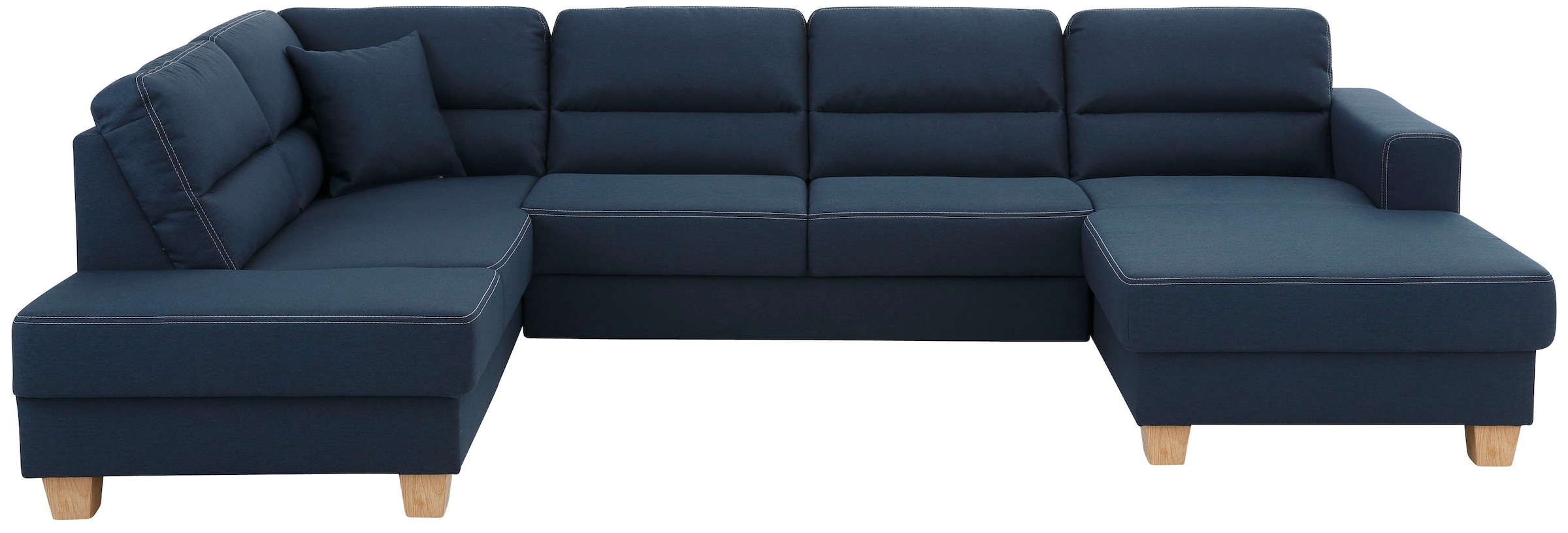 Home affaire Wohnlandschaft "Navan, komfortabel mit viel Platz, U-Form", wa günstig online kaufen