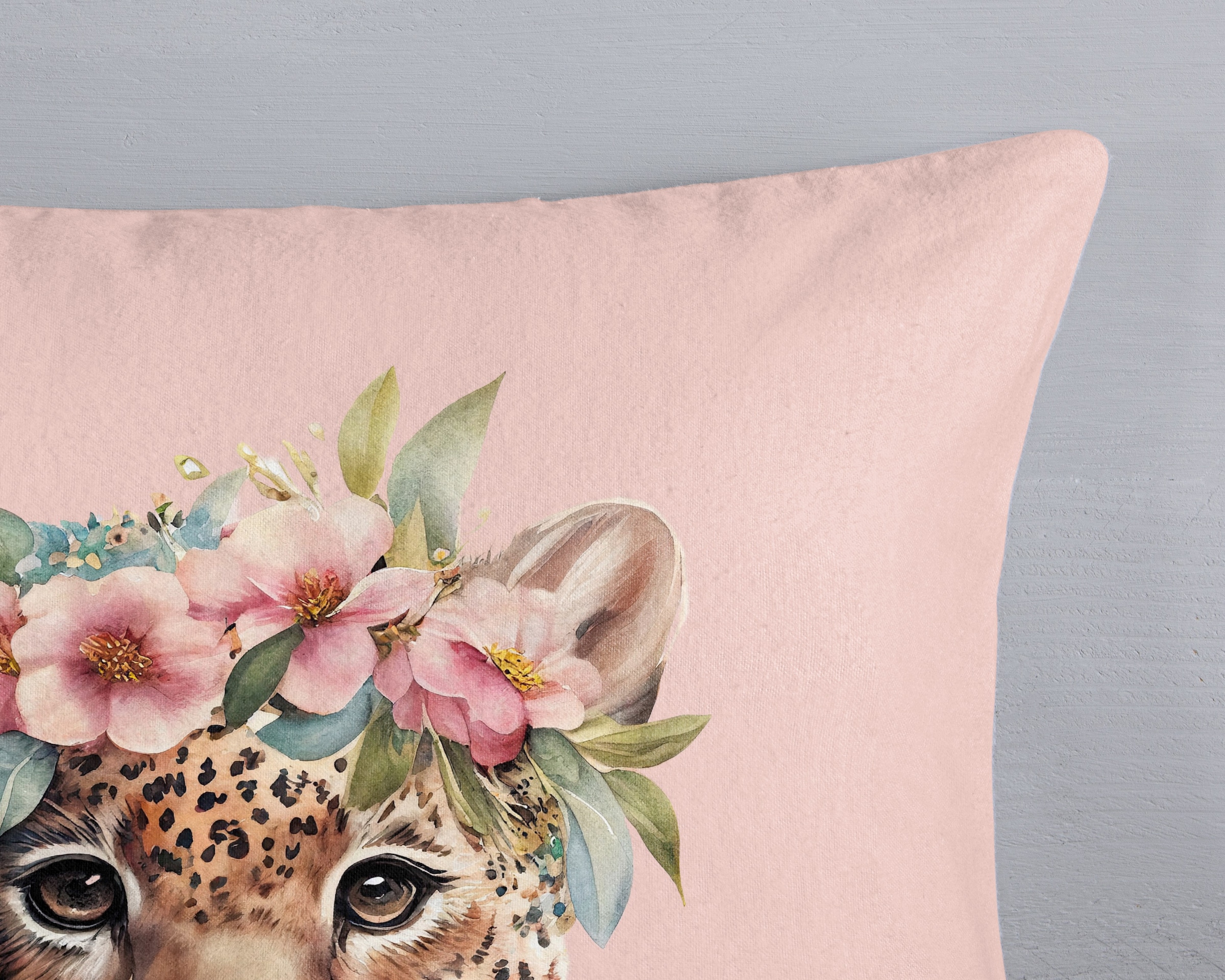 good morning Kinderbettwäsche »Kiranmu« 2 Stk. tlg. Flanell Biber, 135x200, Warm, Reißverschluss, Wende, Mädchen, leopard