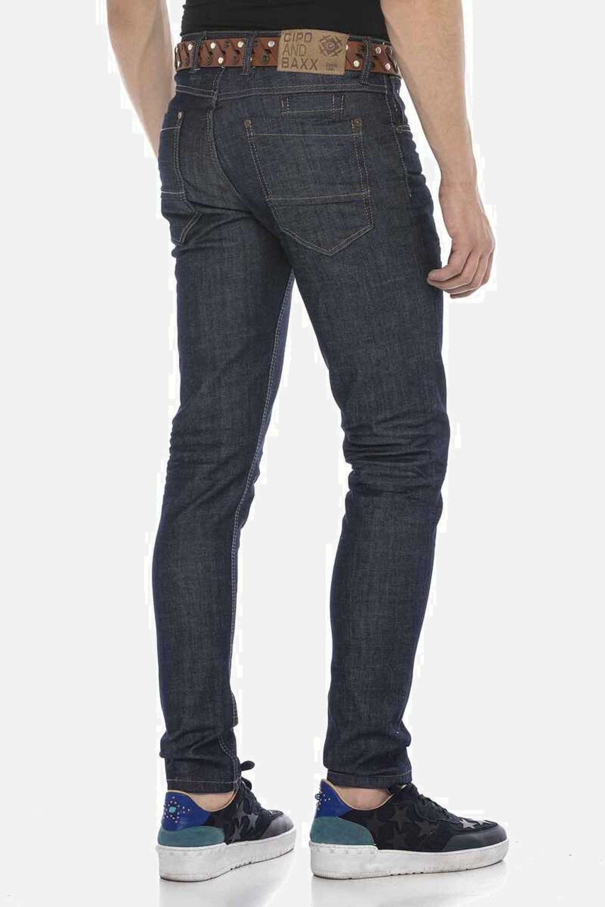 Cipo & Baxx Slim-fit-Jeans »Jeans«, mit Zier-Knopföse, CD538