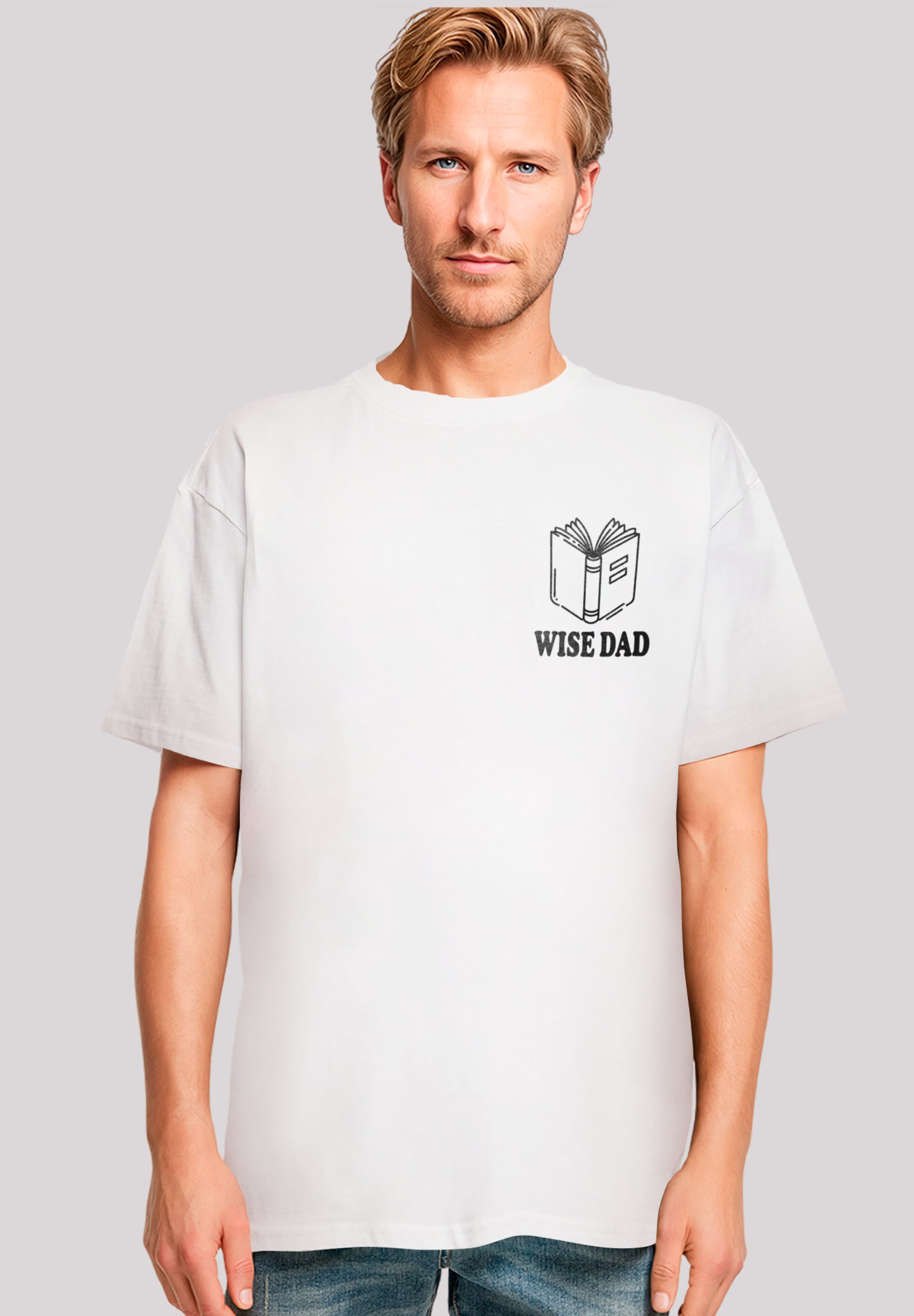 F4NT4STIC T-Shirt "Wise Dad Lustiges Vatertagsmotiv für schlaue Väter", Pre günstig online kaufen