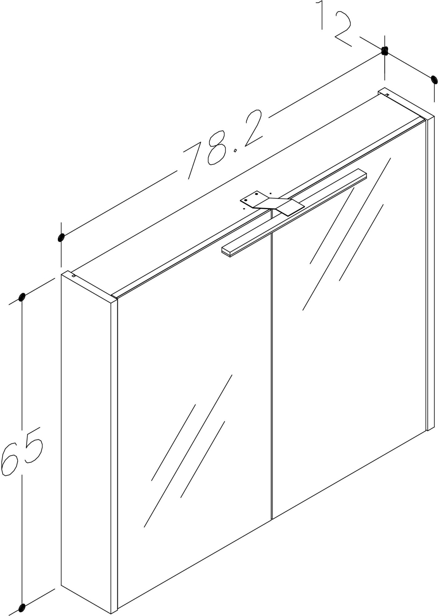 welltime Spiegelschrank »Scandic«, verspiegelt, mit Soft-Close-Funktion, verschiedene Breiten, FSC®