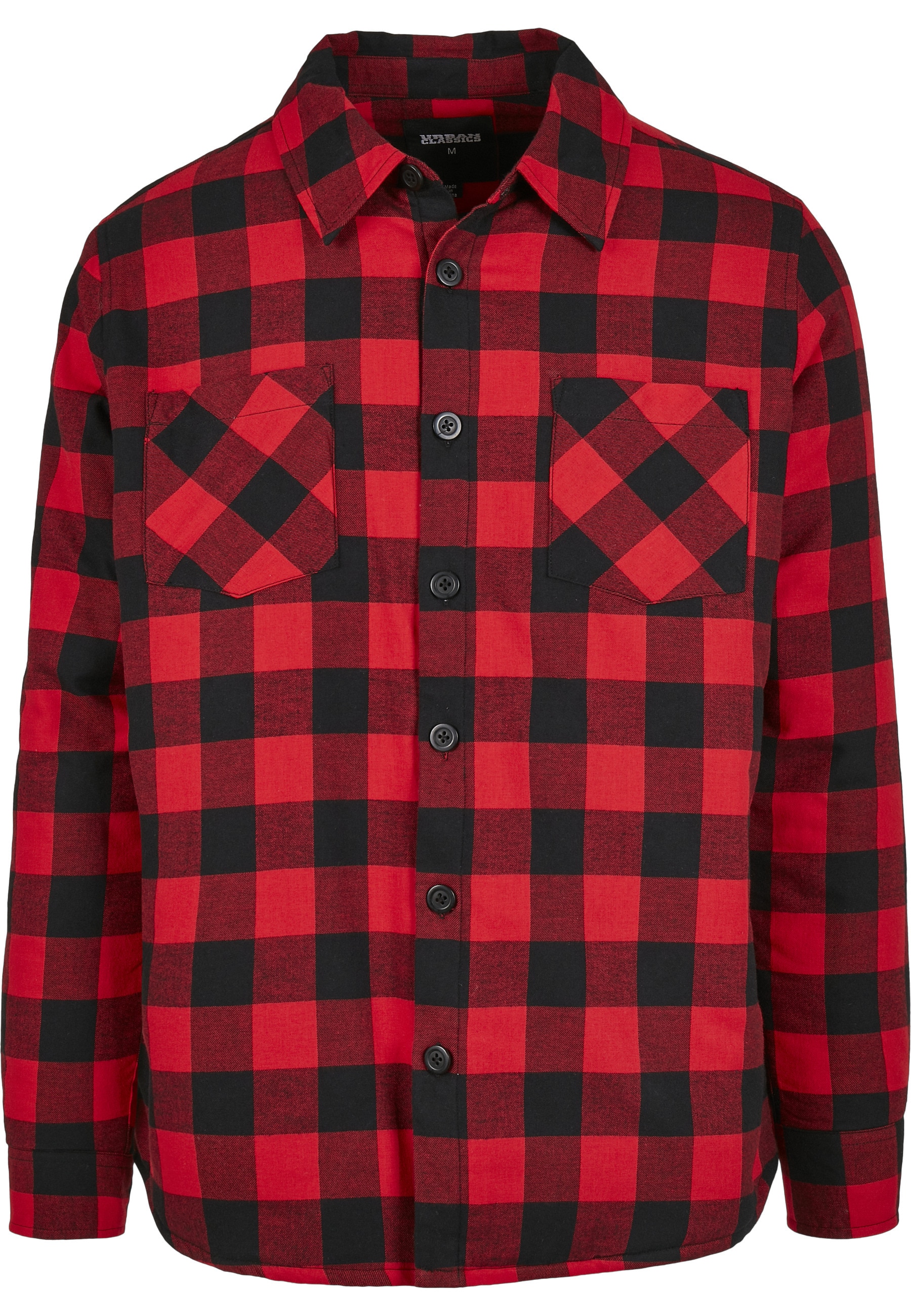URBAN CLASSICS Langarmhemd "Urban Classics Herren Padded Check Flannel Shir günstig online kaufen