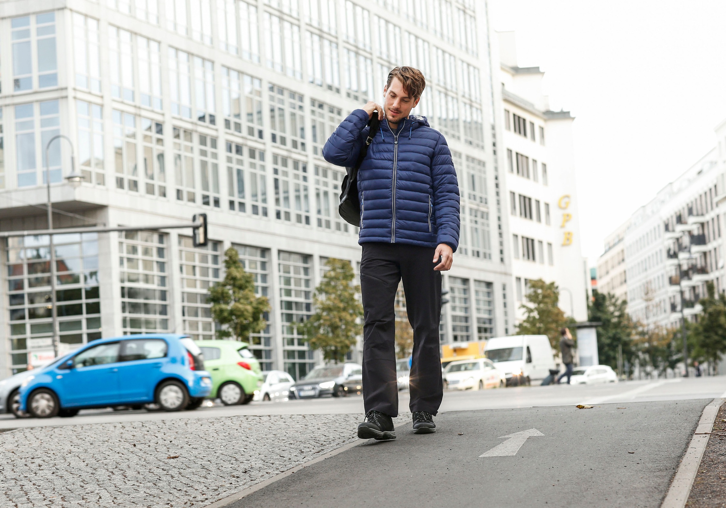 Polarino Steppjacke, mit Kapuze, Atmungsaktiv, winddicht, wasserabweisend