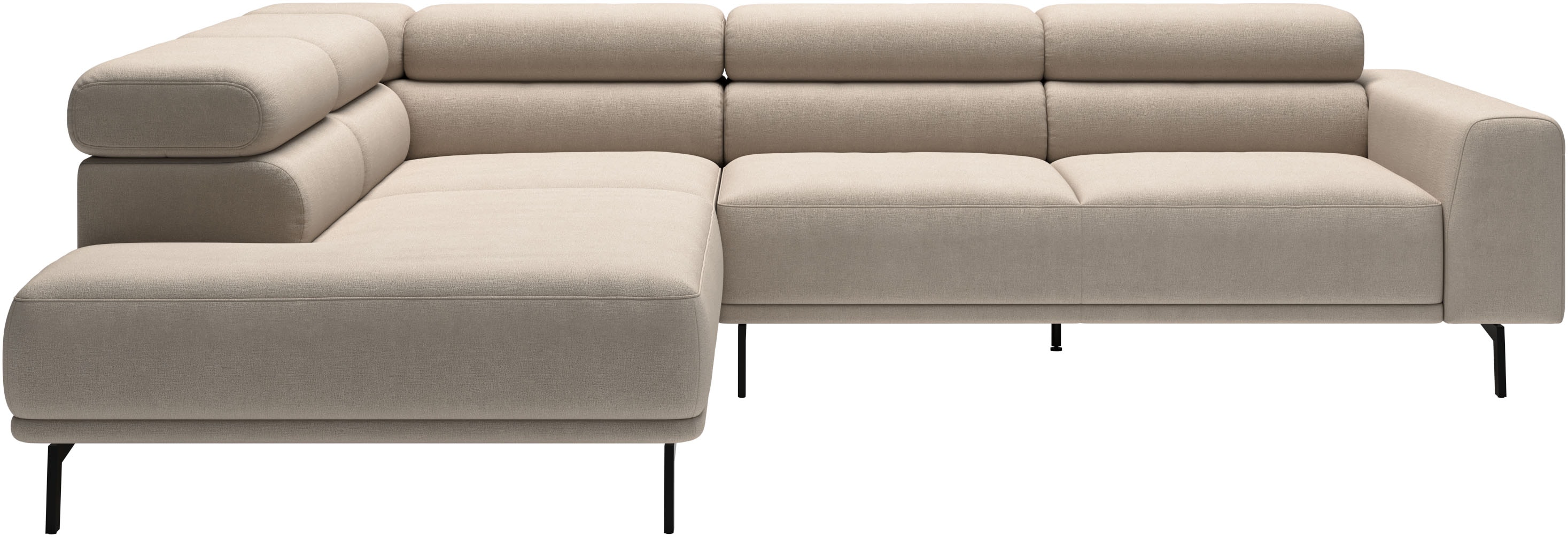 SCHÖNER WOHNEN-Kollektion "Tossa, Modernes Design trifft smarte Funktione, Breite 273 cm" Motorischer Sitzvorzug, Kopfteil-Funktion & Saugroboter-Höhe