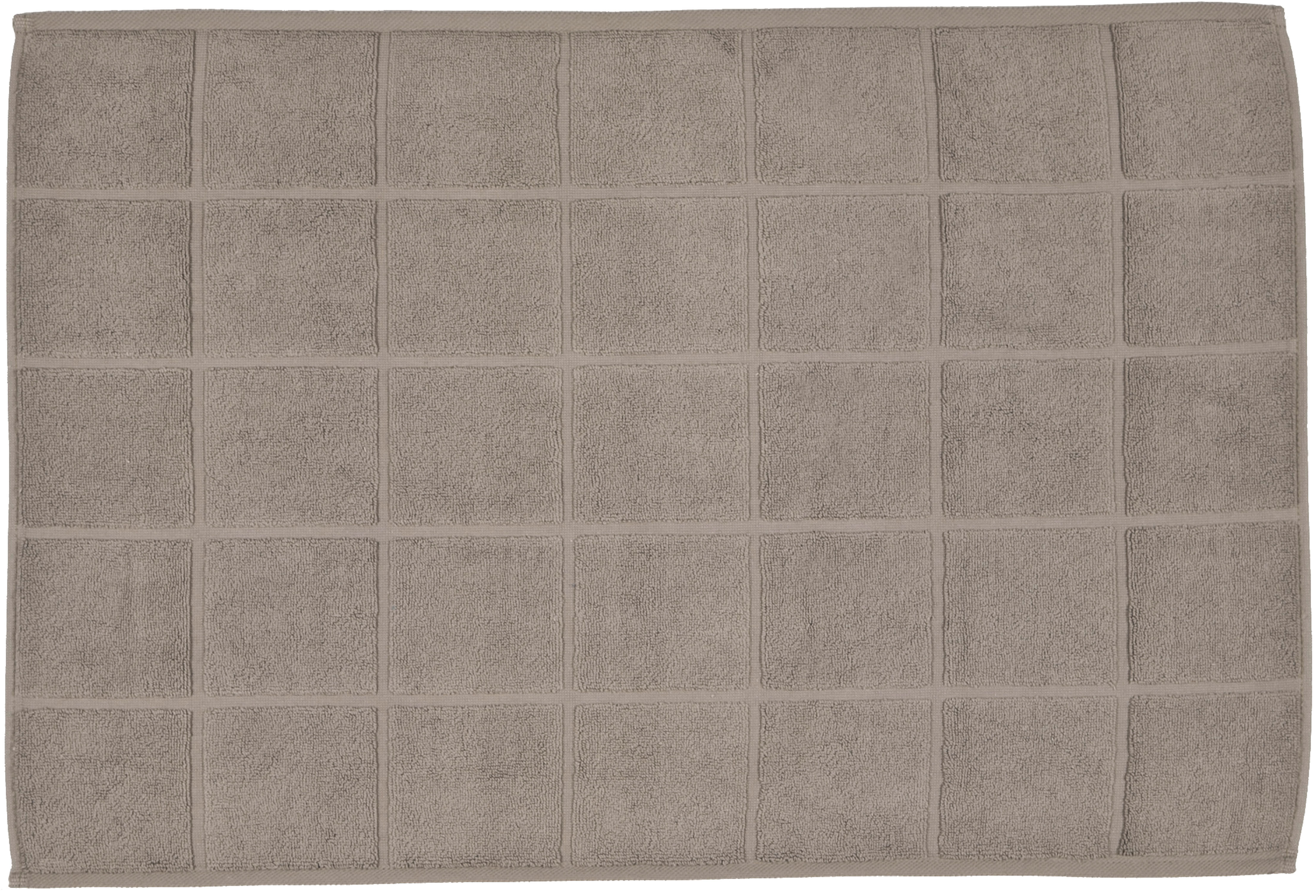 Hotelmatte ROSS, H:10mm, braun, Baumwolle, Badematten, "Unifond", besonders weich, Badezimmerteppich, uni