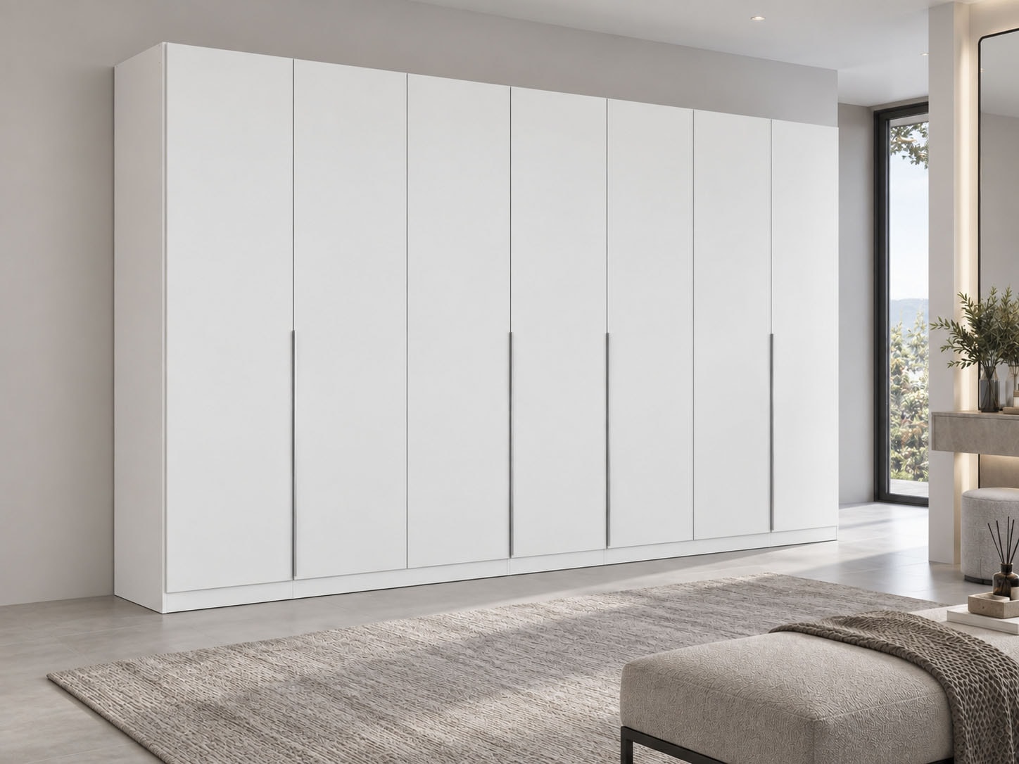 OTTO home Drehtürenschrank »AGORDO« in zwei Griff-Farben, Breiten 91-405 cm, Dekor- oder Hochglanzfront, in 8 Breiten & 2 Höhen, MADE IN GERMANY