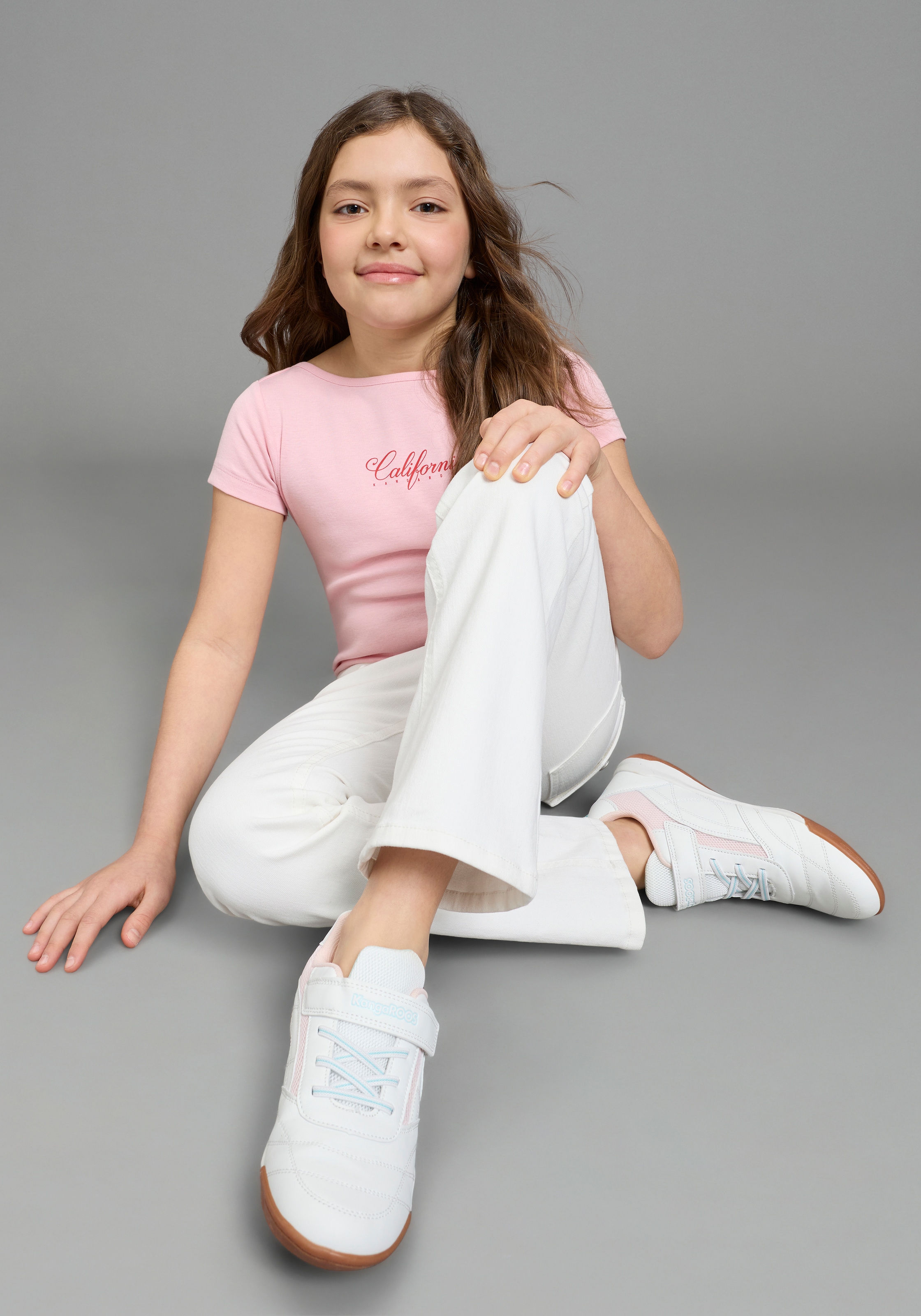 KangaROOS Stretch-Jeans »Kangaroos Jeans flared, leicht ausgestellt« ausgestelltes Bein, für Mädchen, aus elastischem Twill-Material