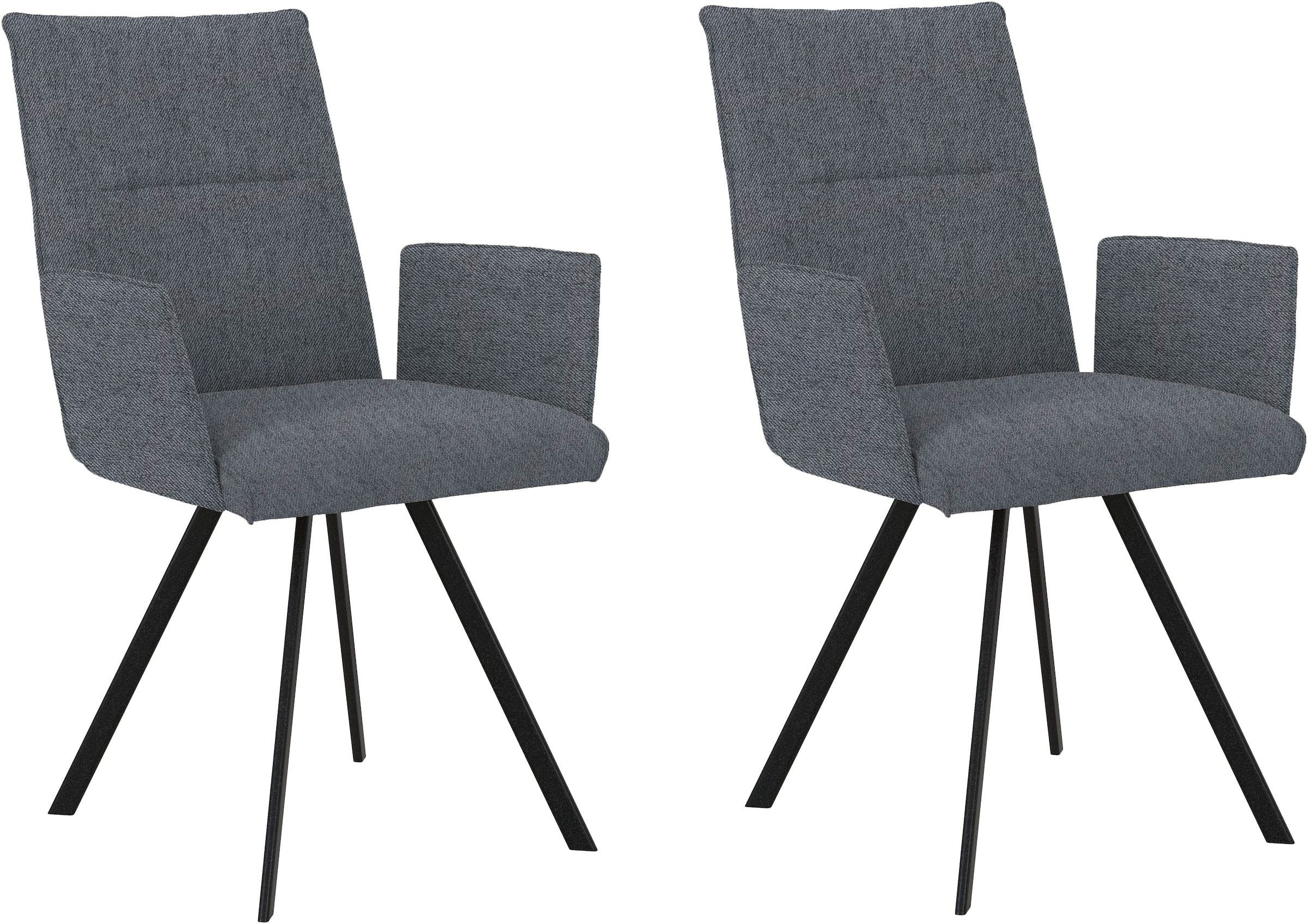 Home affaire Armlehnstuhl "Sava" (Set) 2 Stk.Metallgestell günstig online kaufen