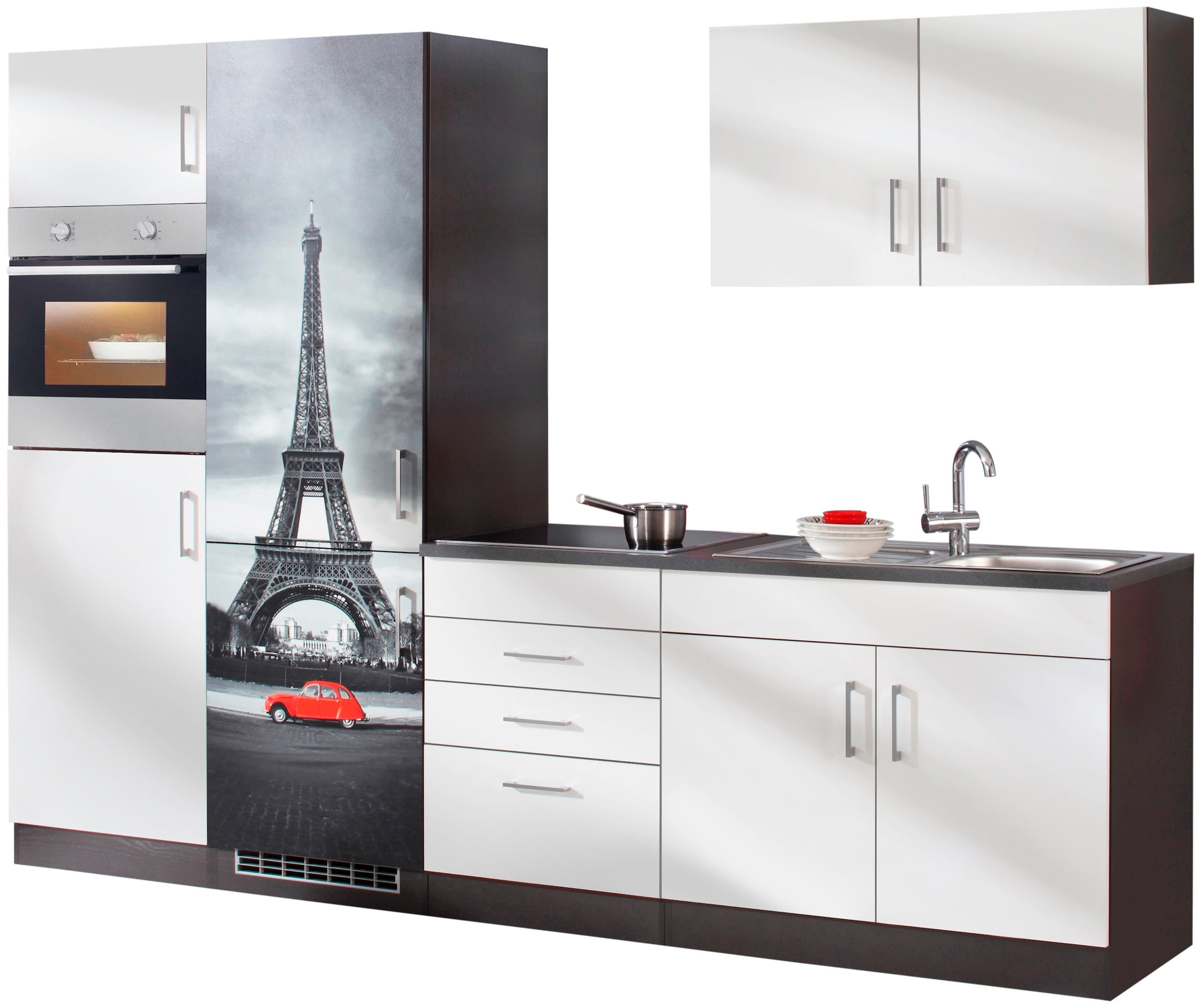 KOCHSTATION Küchenzeile "KS-Paris – Küchen mit einzigartigen Fotomotiven au günstig online kaufen