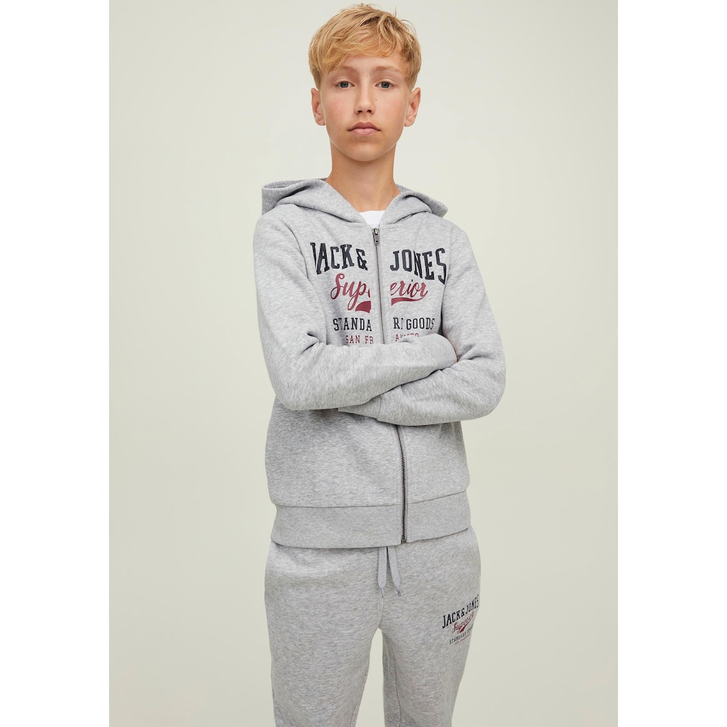 Jack & Jones Junior Sweatjacke »JJELOGO SWEAT ZIP H 2 COL22/23 NOOS JNR«