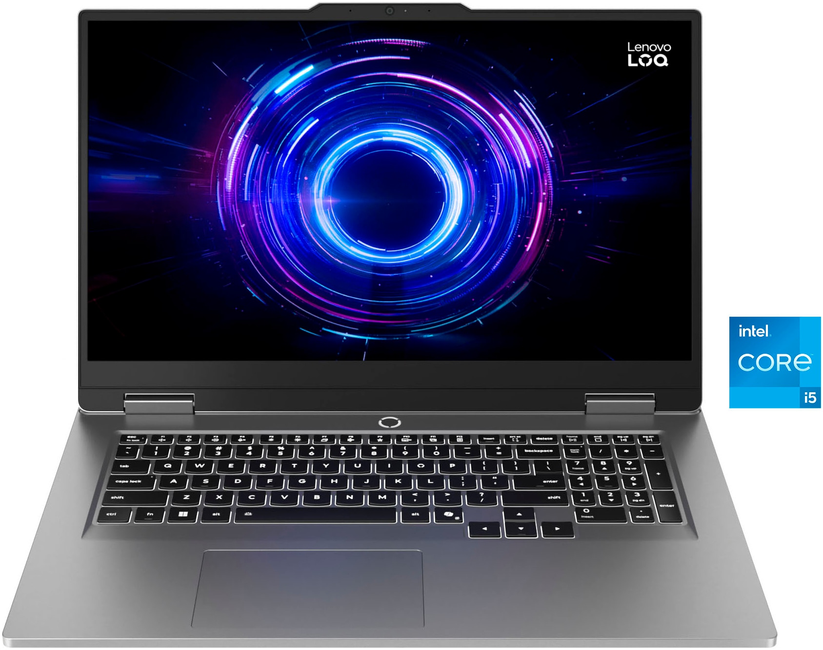 LENOVO Gaming-Notebook "LOQ 17IRX10 RTX 5050/5060/5070", 16 GB RAM 512 GB SSD, Core i5, Windows 11 Home, German, grau, Notebooks