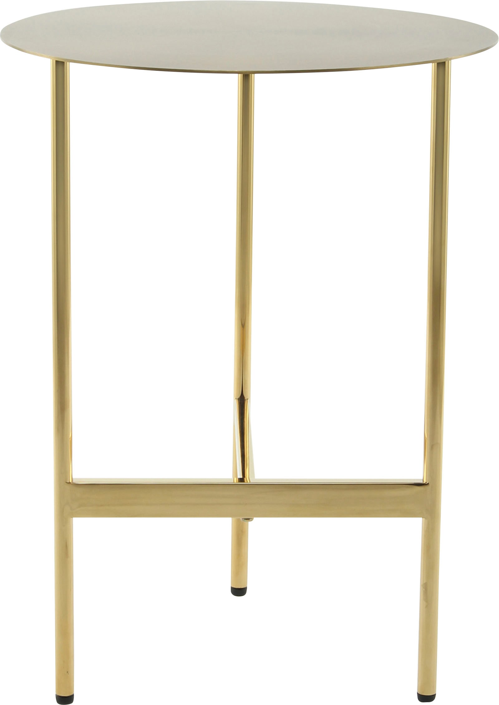 Kayoom Beistelltisch »Pema, Minimalistisches Design, Passt zu jedem Einrichtungsstil«, (1 St.), minimalistisches Gestelldesign aus Edelstahl, runde Ablagefläche