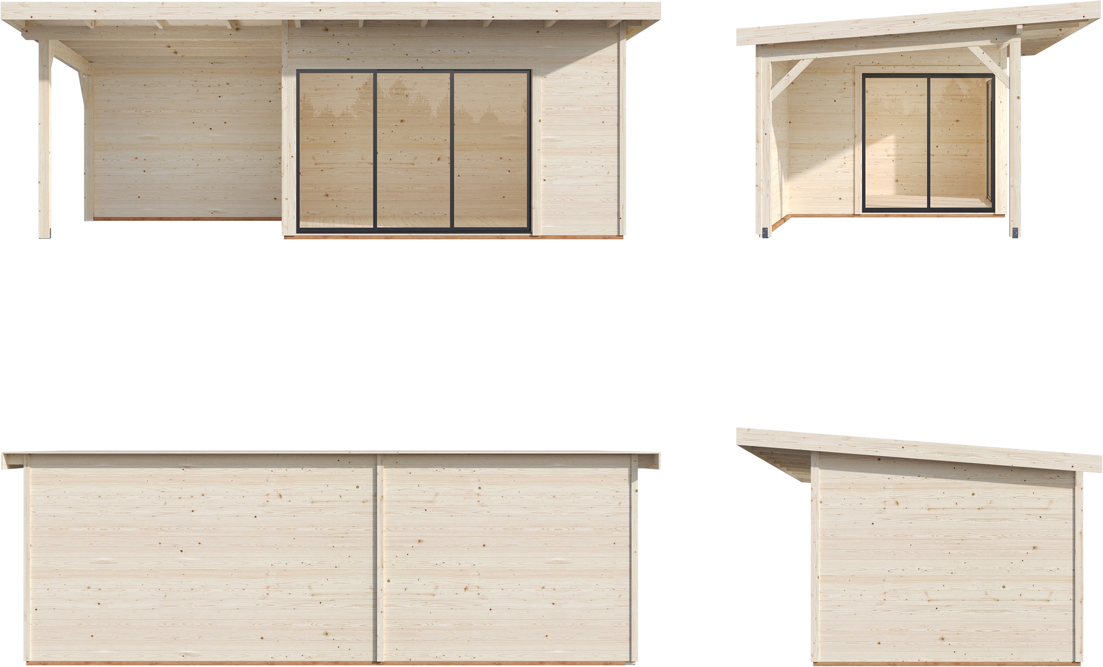 Palmako Gartenhaus »Andrea 11,2+7,9 m², Slide Plus«