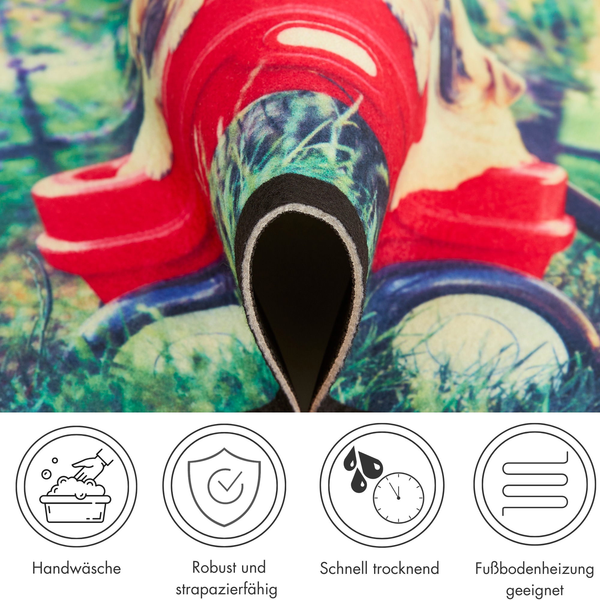 Thumbnail - Andiamo Fußmatte "Modern" rechteckig 6,5 mm Höhe Schmutzfangmatte, bedruckt, diverse Motive, In- und Outdoor geeignet