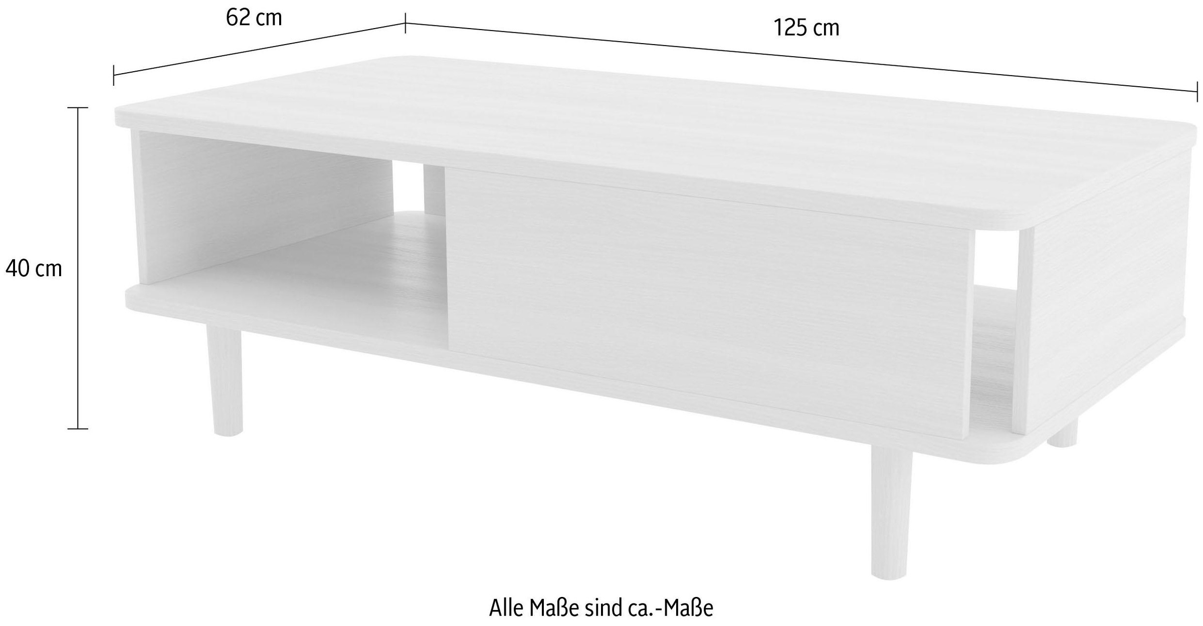 Woodman Couchtisch »Malic«, Breite 125 cm