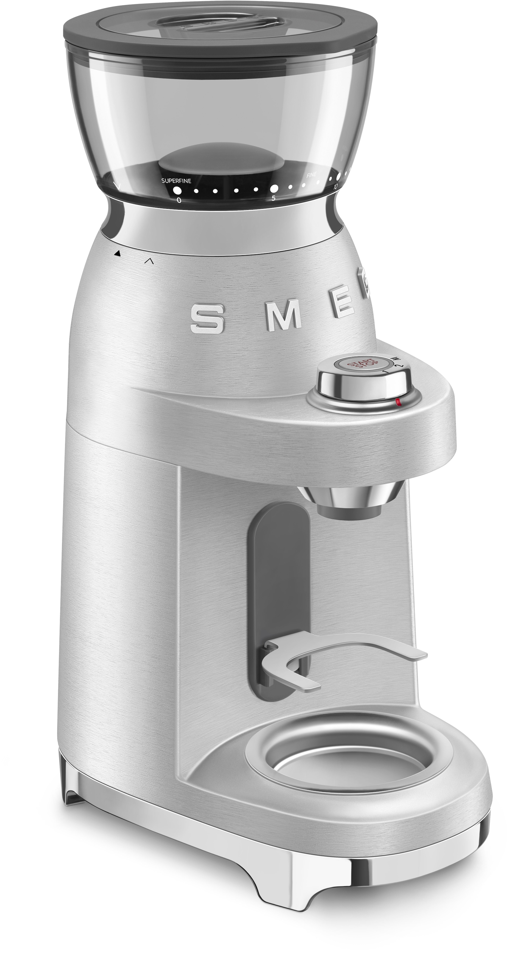 Smeg Kaffeemühle "CGF02SSEU", 150 W, Kegelmahlwerk, 240 g Bohnenbehälter