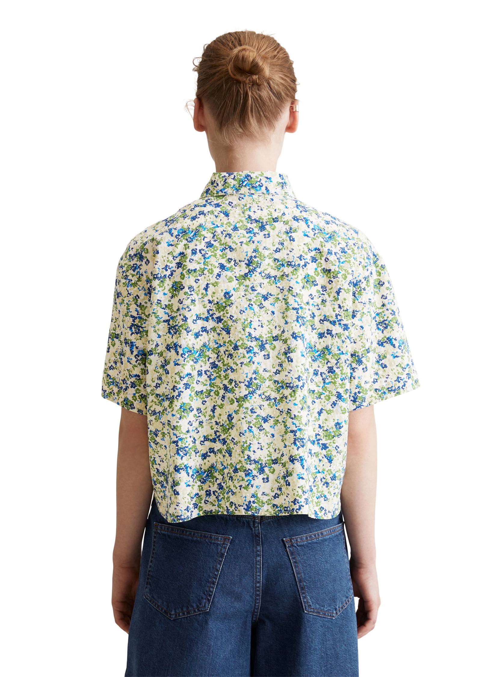 Marc O'Polo DENIM Kurzarmbluse »aus LENZING™ ECOVERO™-Mix«