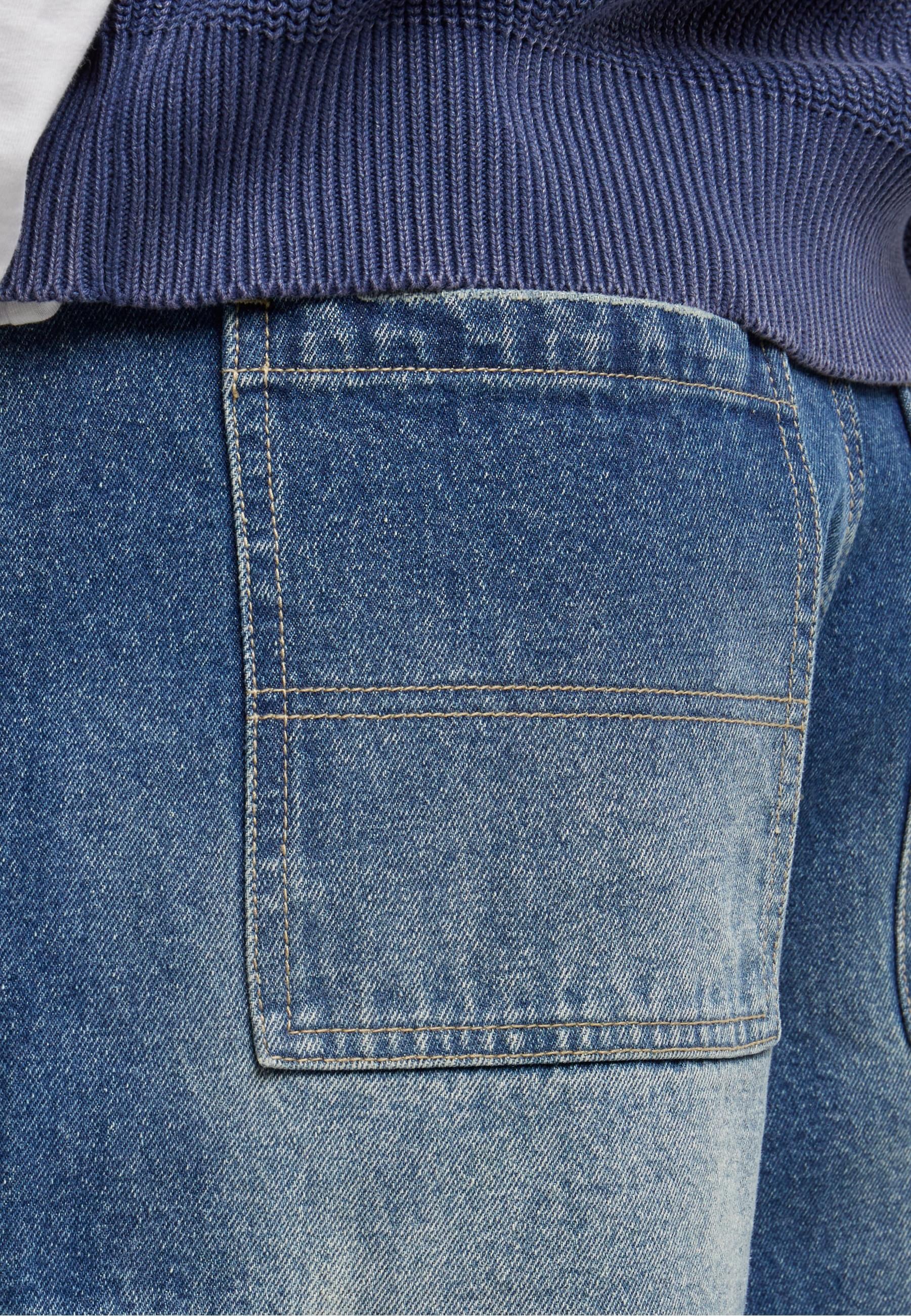 URBAN CLASSICS Bequeme Jeans »Urban Classics Tapered Heavy Ounce Baggy Cargo Jeans«