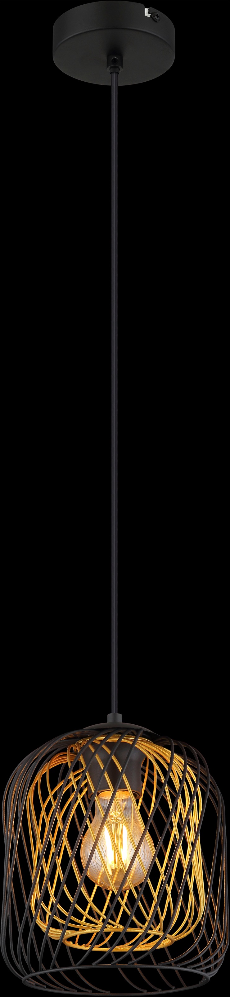 GLOBO LIGHTING Hängeleuchte »DICHTI« E27 1 Stk. Hängelampe Esszimmer-Leuchte Esstischleuchte Wohnzimmer