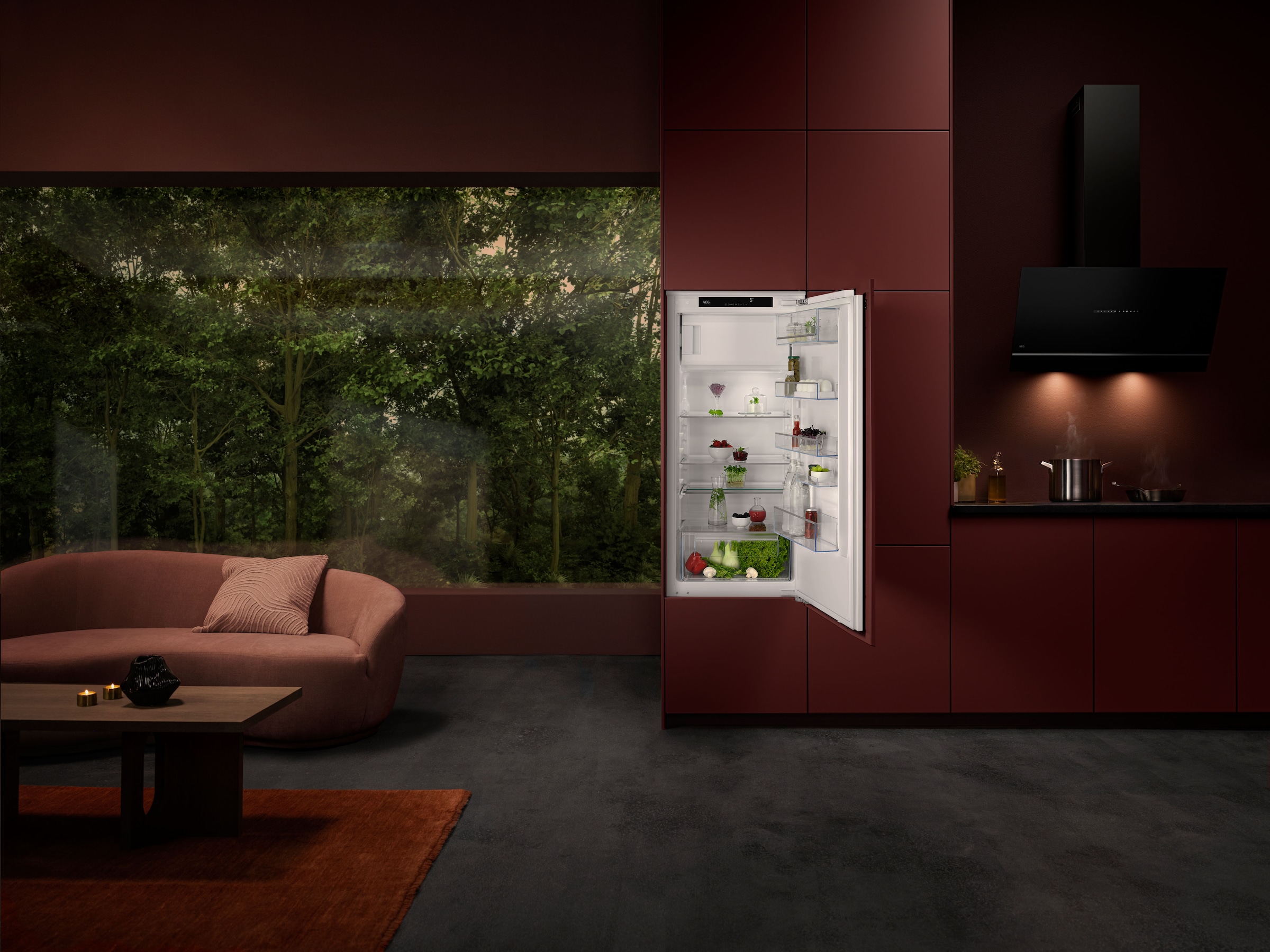AEG Einbaukühlschrank 5000 »TSF5012WDF« 122,4 cm hoch 55,6 cm breit OptiSpace ermöglicht dir eine flexible Nutzung des Kühlraums