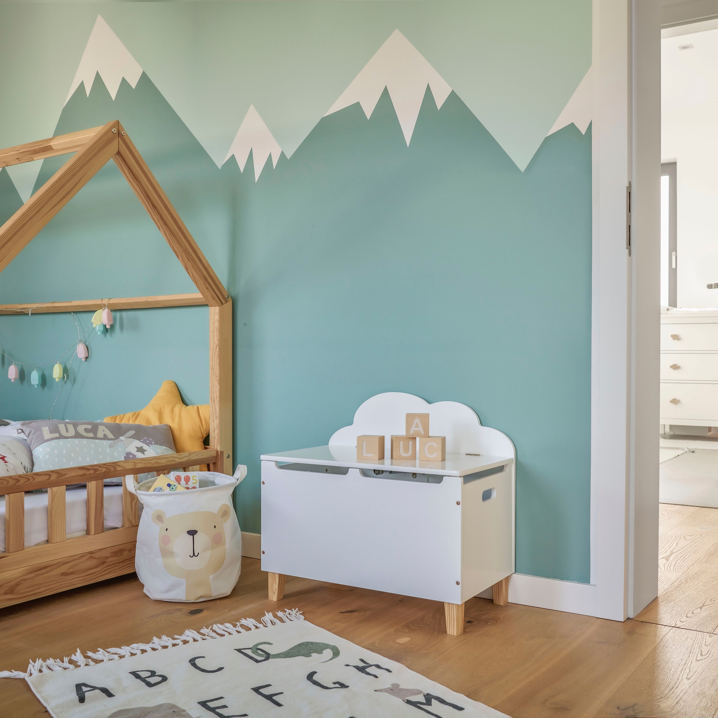 Zeller Present Wäschesack »Kids«, (3 St.), Modernes Design fürs Kinderzimmer