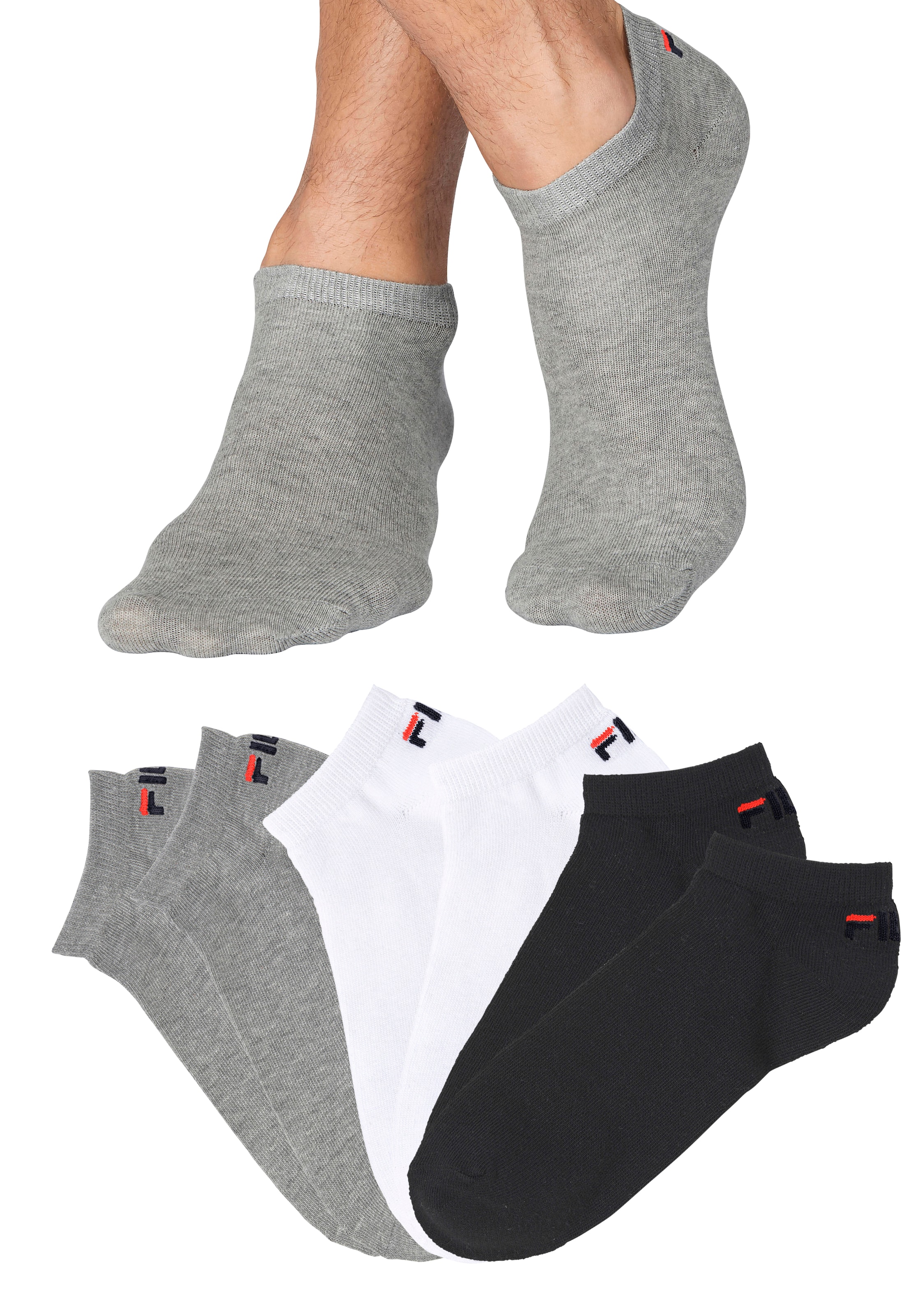 Fila Sneakersocken, (6 Paar), mit eingestricktem Logo