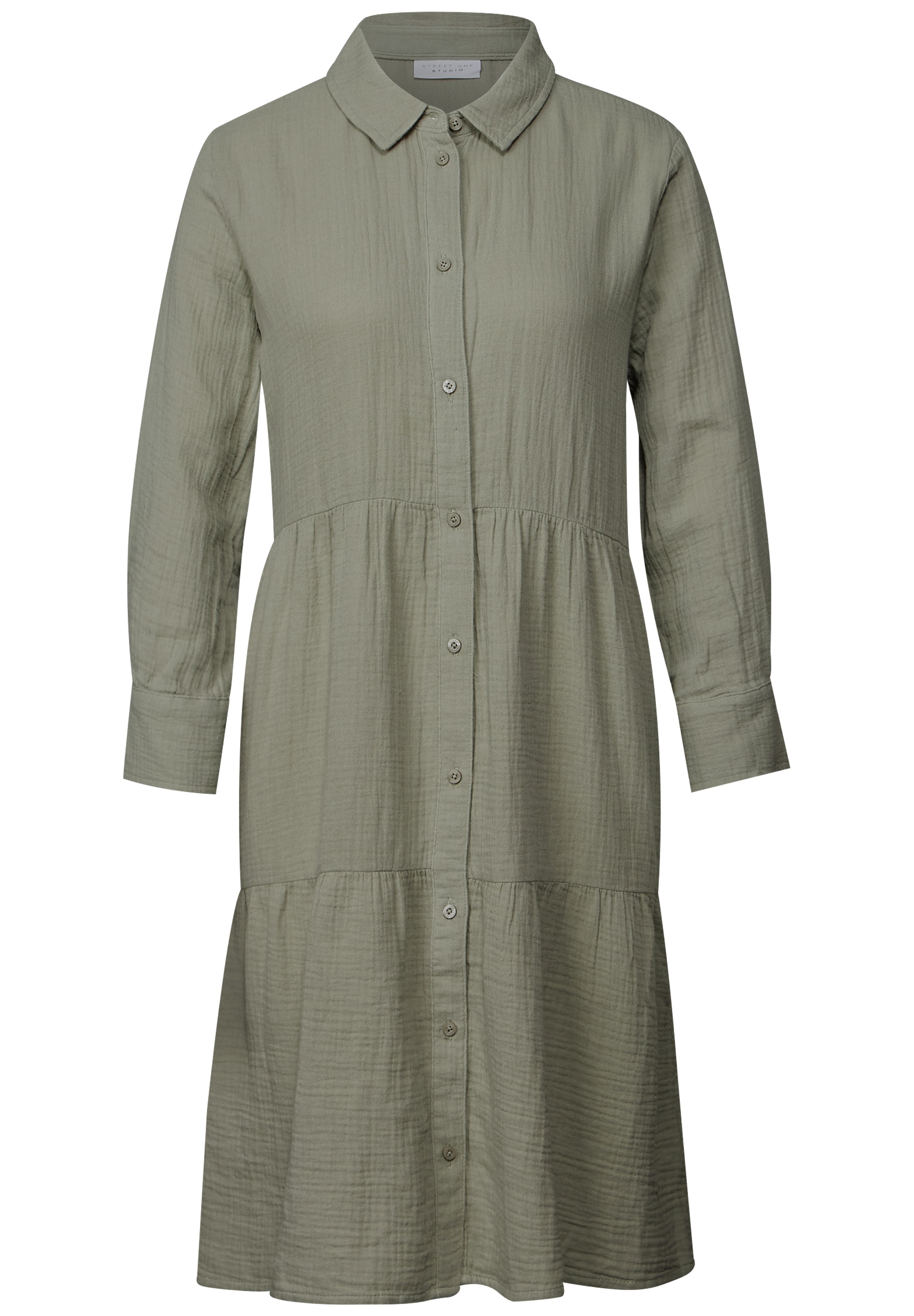 STREET ONE STUDIO Blusenkleid, aus 100% Baumwolle