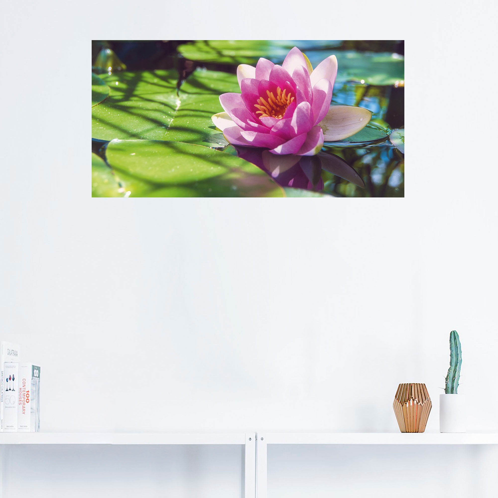 Artland Wandbild "Seerose Nahaufnahme", Blumenbilder, (1 St.), als Alubild, günstig online kaufen