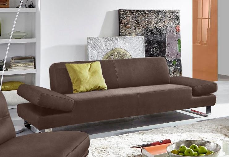 W.SCHILLIG 2-Sitzer "taboo Designsofa mit hohem Sitzkomfort, Breite 202cm, Sitztiefe 69cm" mit Übertiefe, inklusive Armlehnenverstellung