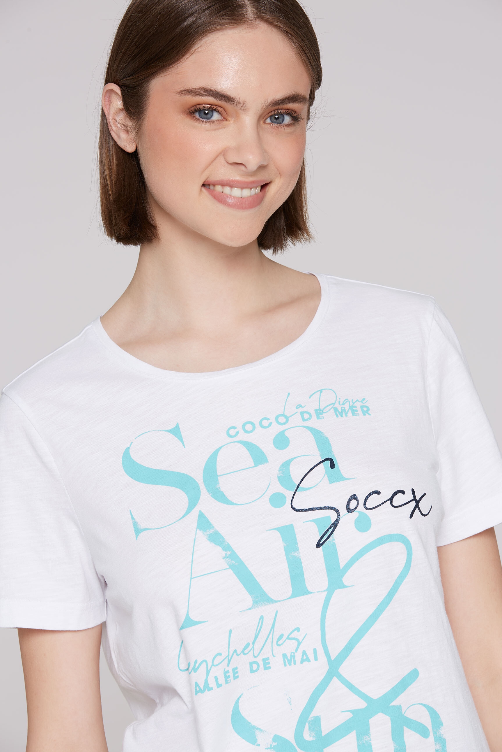 SOCCX Rundhalsshirt, aus Baumwolle