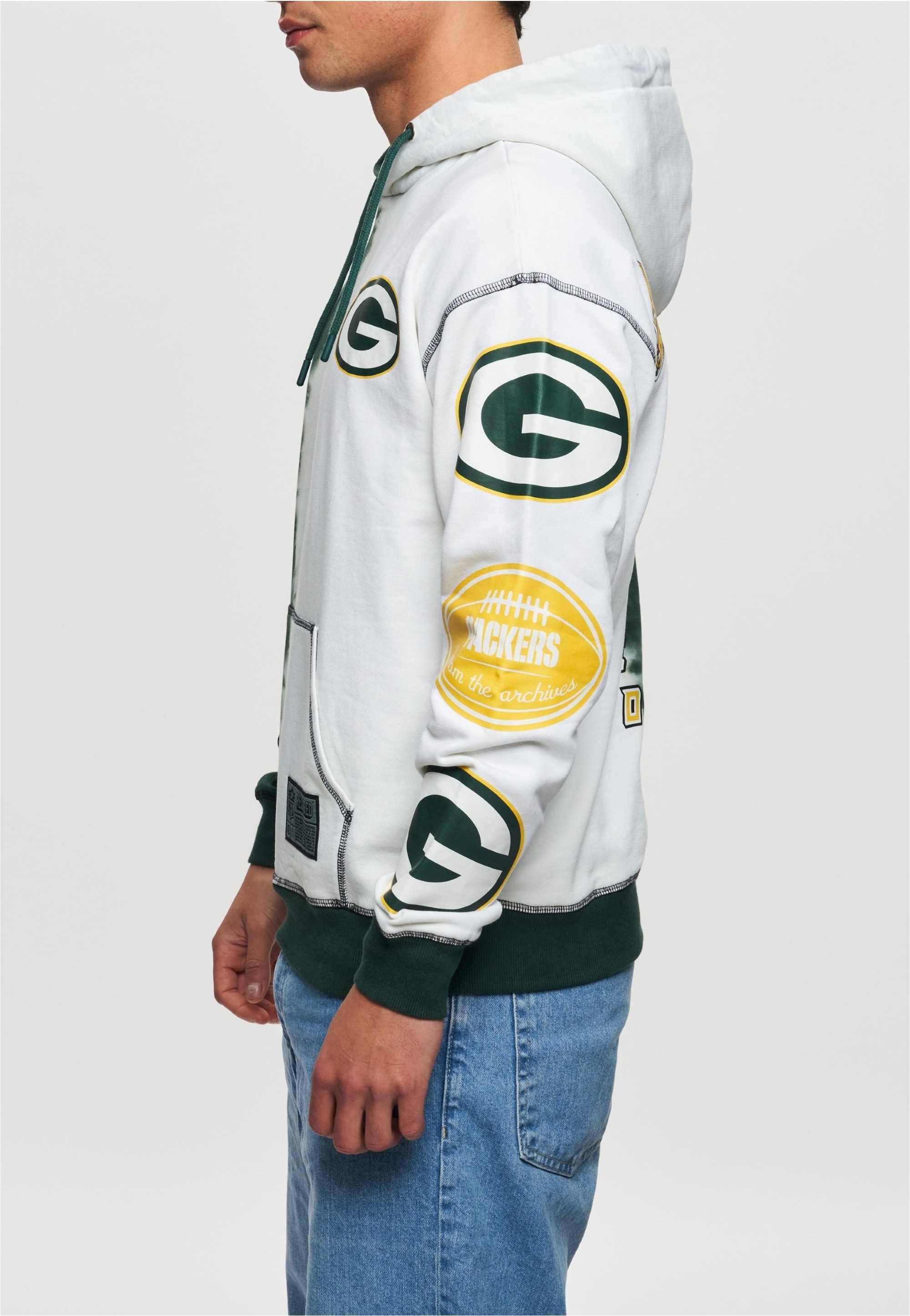Recovered Kapuzensweatshirt »NFL Packers Ink Dye Effect On«, für alle Green Bay Packers-Fans