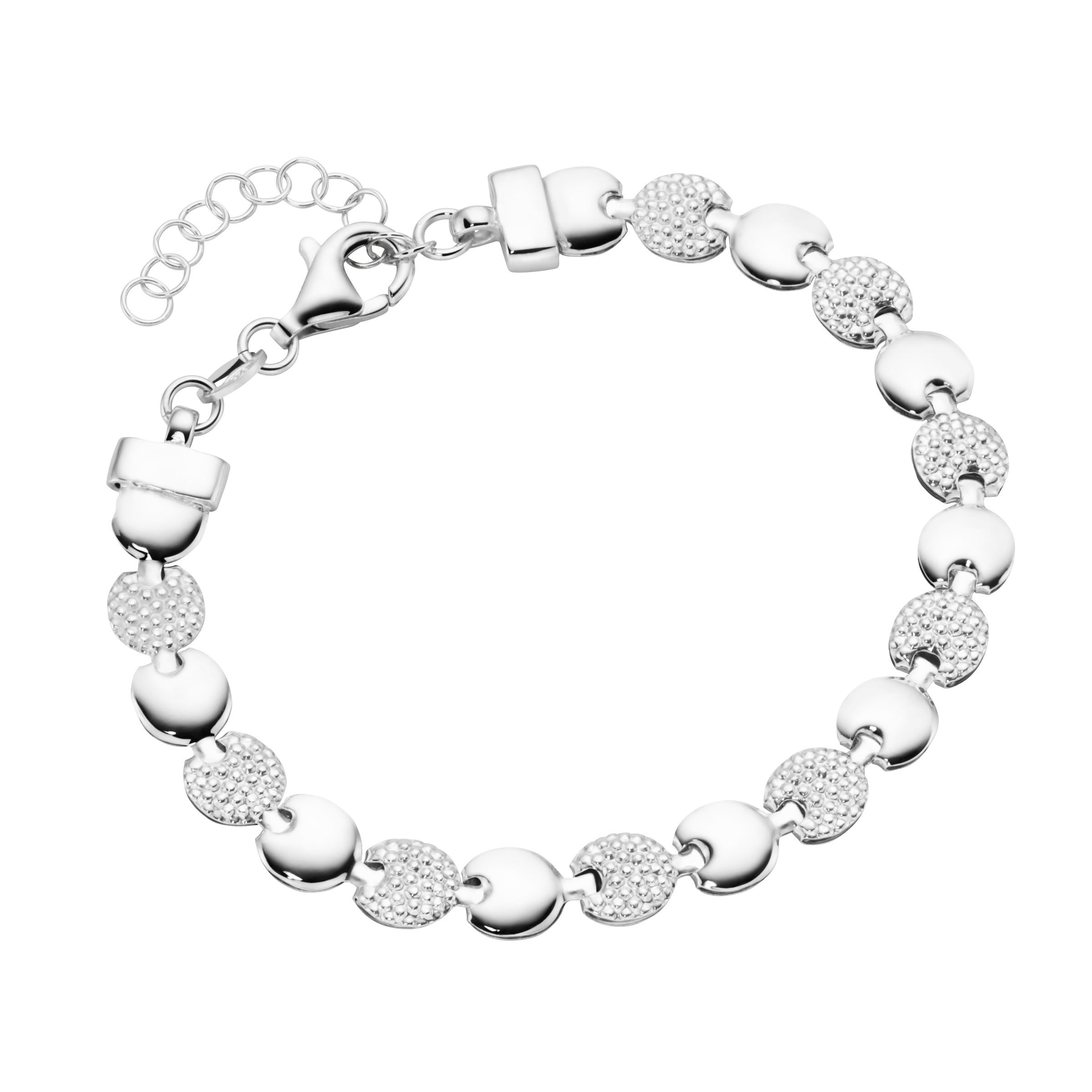 Smart Jewel Armband »linsenförmige Silberelemente, Silber 925« online  bestellen | BAUR