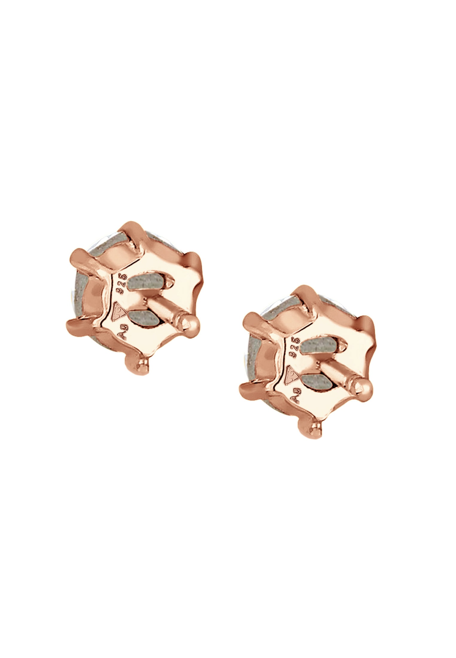 Elli Paar Ohrstecker »Funkelnd Rund Klassik 925 Silber, mit Kristallen von Swarovski®«