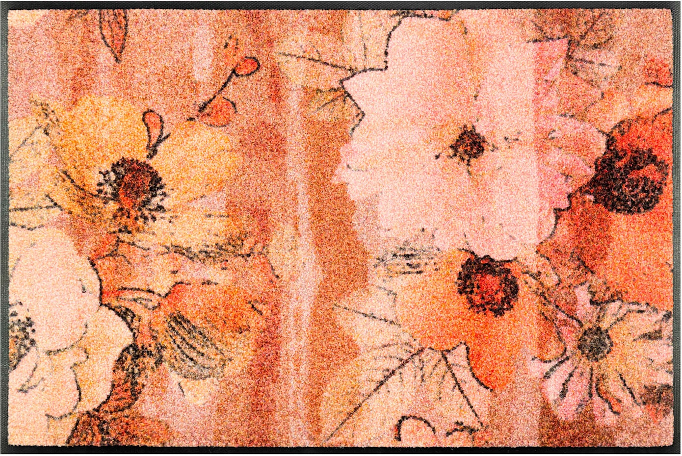 Fußmatte, B:60cm H:7mm L:180cm, orange, Polyamid, Flur, Teppiche