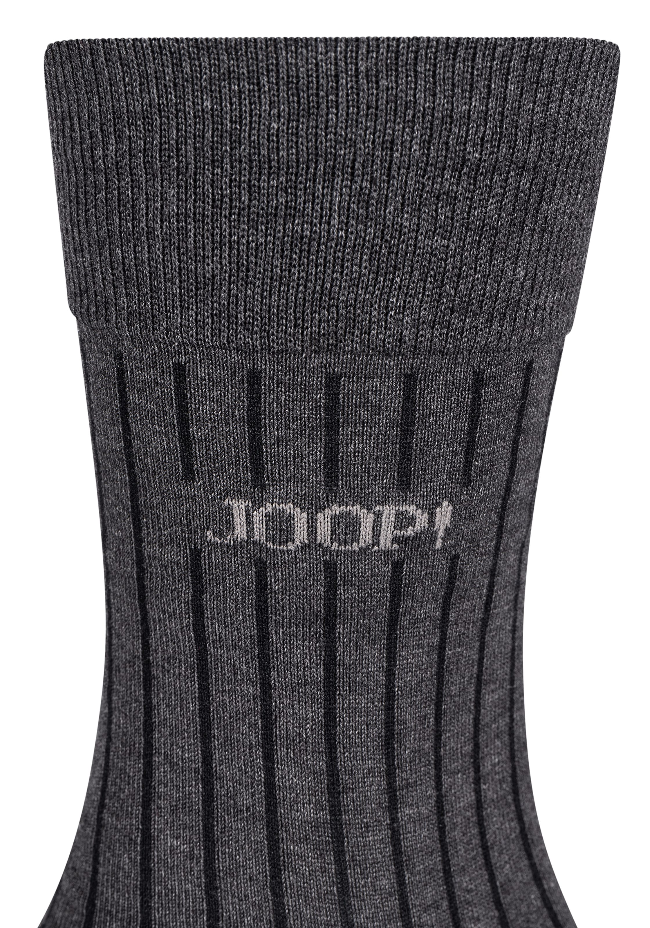 JOOP! Kniestrümpfe »premium essentials«, (2er Pack), mit elastischem Bund