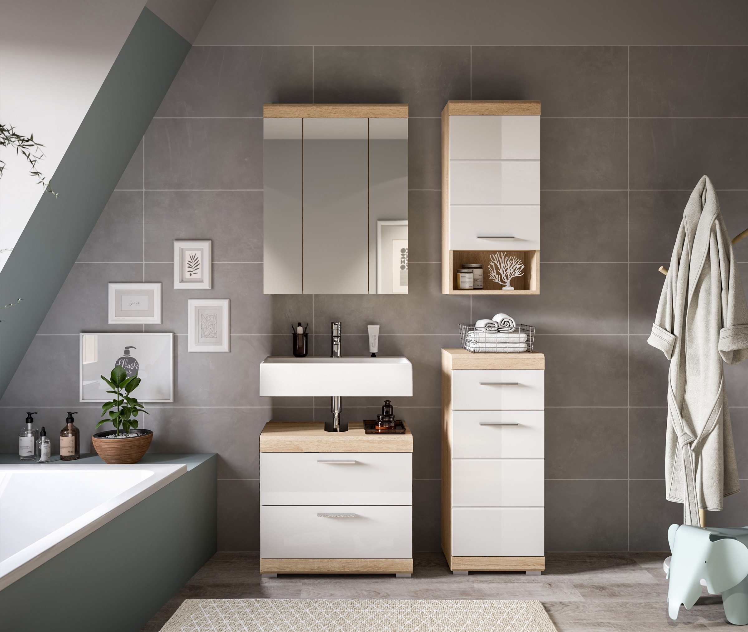 INOSIGN Badmöbel-Set "Siena, 4 teilig, bestehend aus:" Set, TOPSELLER, 4 St günstig online kaufen