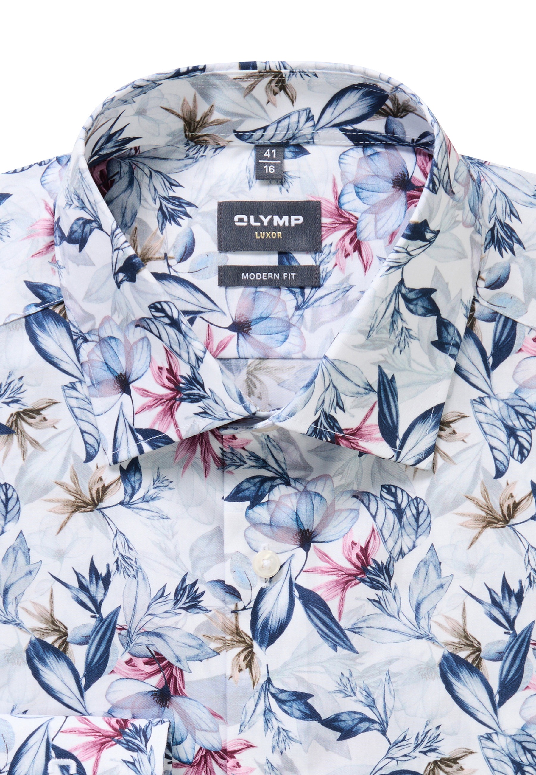 OLYMP Businesshemd »OLYMP Luxor, modern fit, New Kent mit extra langem Arm«