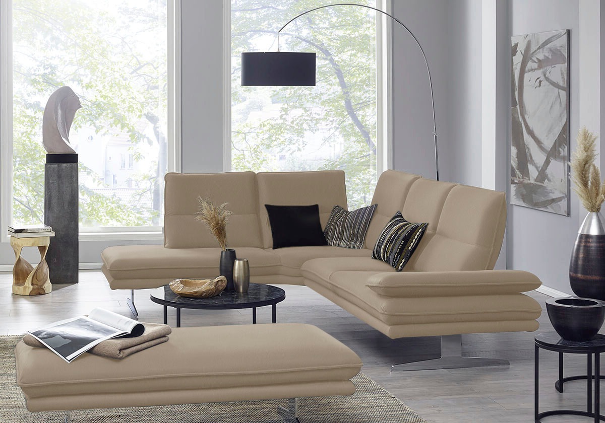 W.SCHILLIG Ecksofa "broadway, Designsofa, mit tollem Sitzkomfort, L-Form", günstig online kaufen