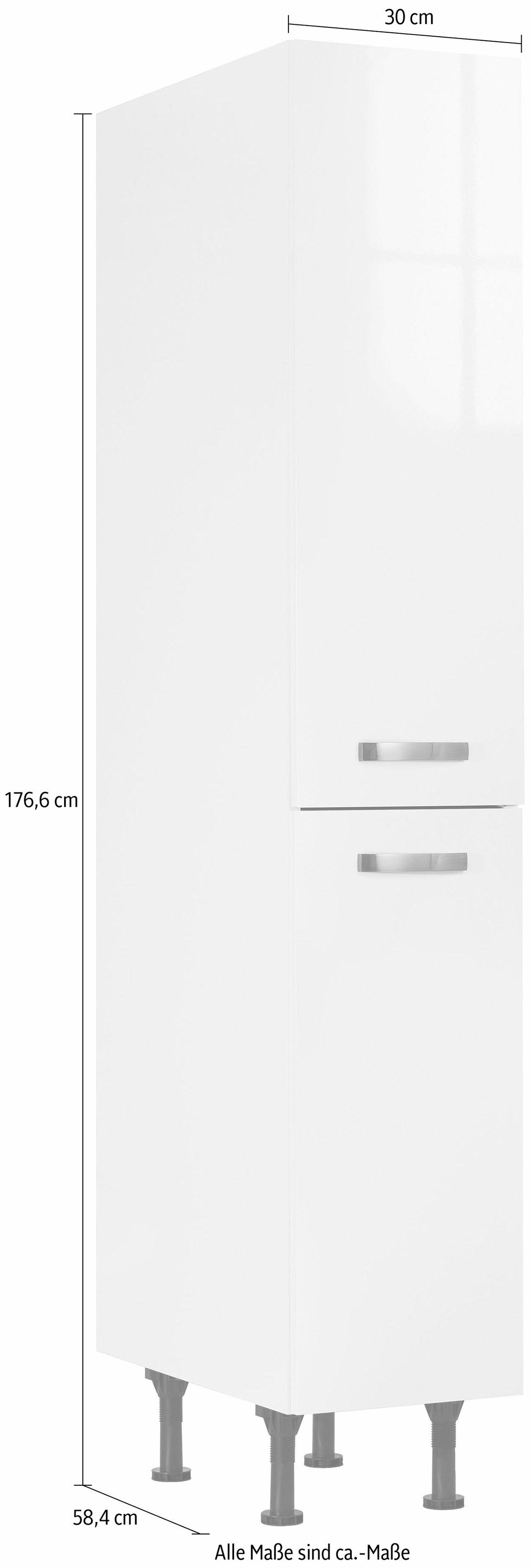 OPTIFIT Apothekerschrank »Cara«, mit 2 Vollauszügen und 4 Ablagen, höhenverstellbare Füße, Breite 30 cm
