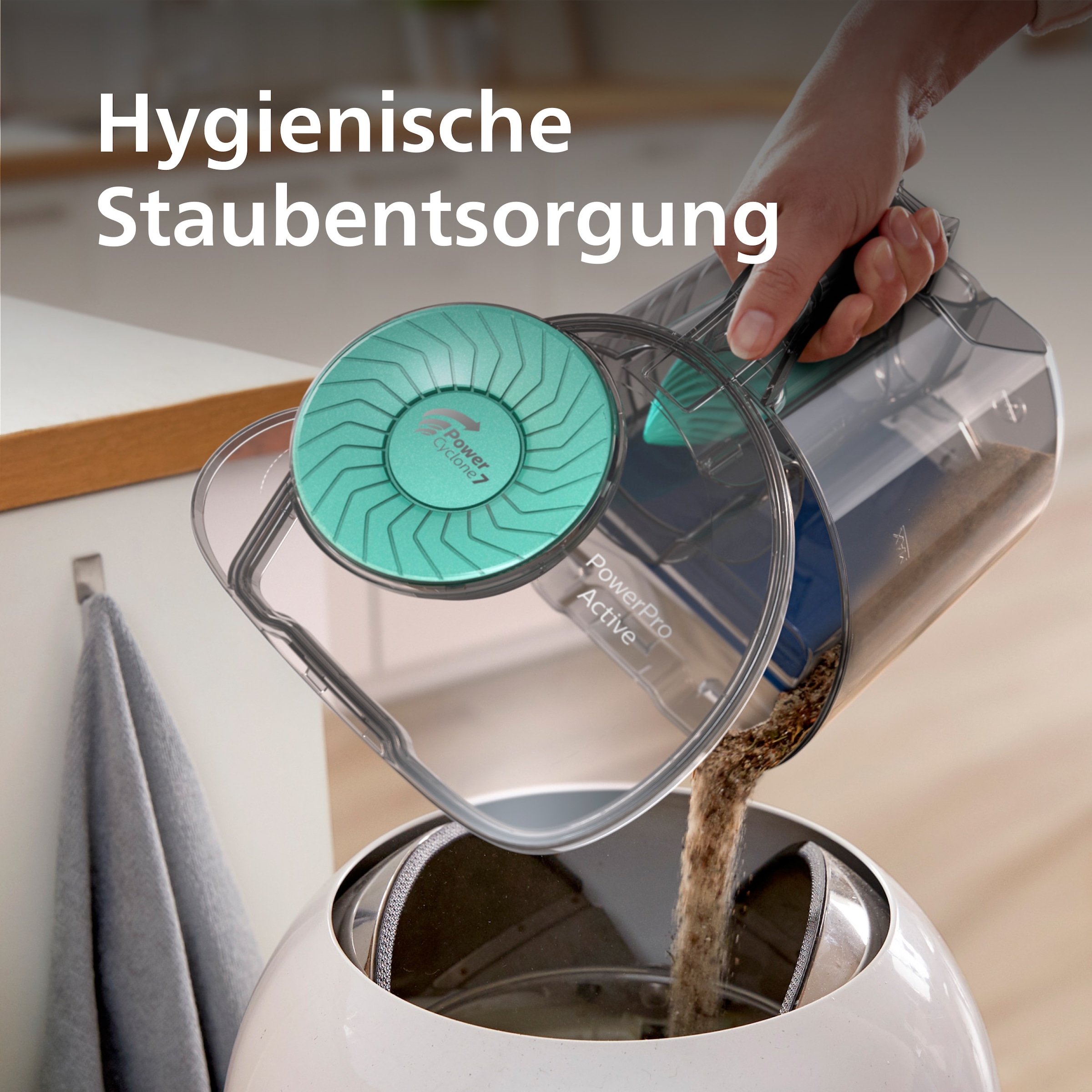 Philips Bodenstaubsauger »FC9555/09«, 900 W, beutellos, mit 1,5 l Fassungsvermögen und Tri-Active+-Düse