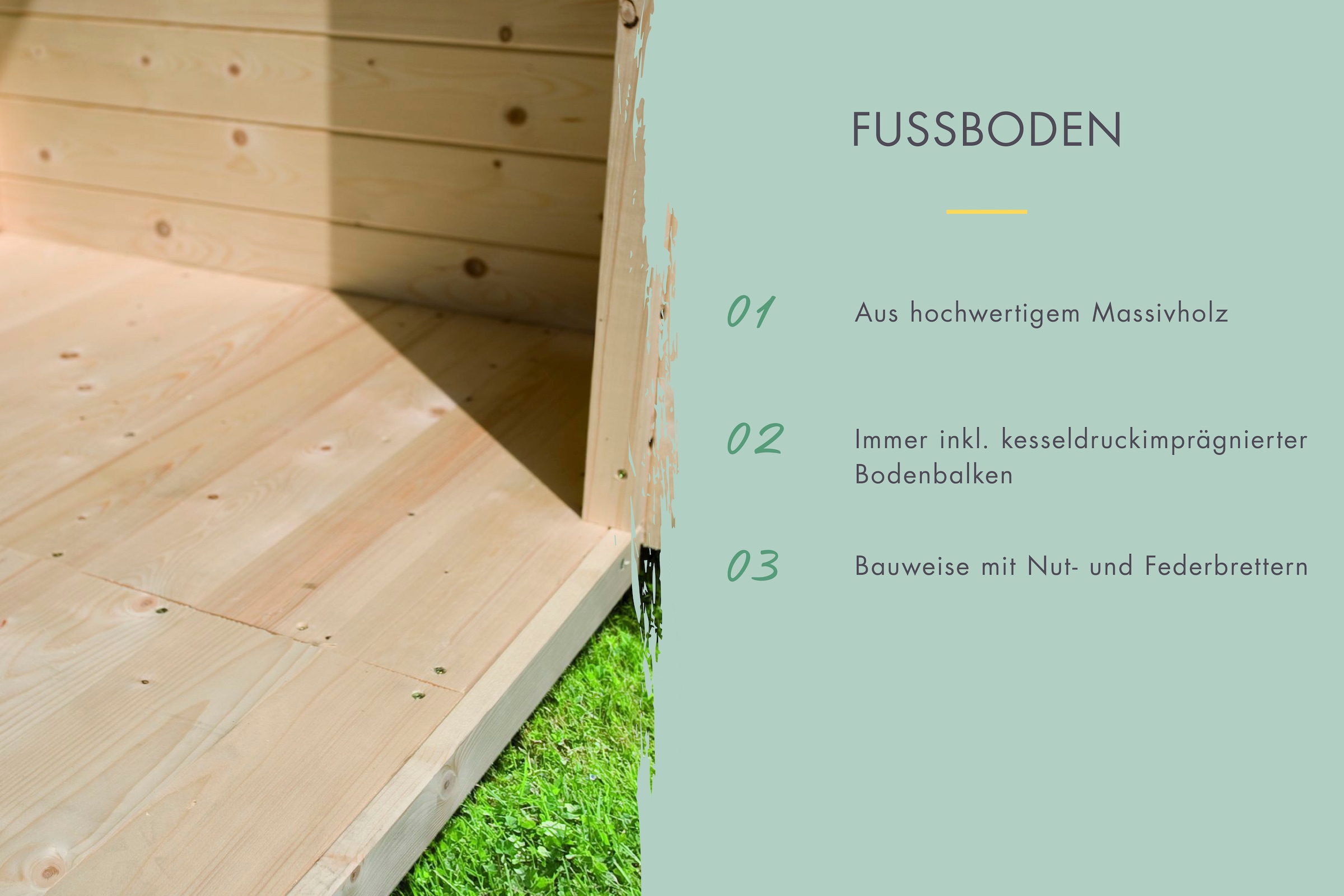 Karibu Gartenhaus »"Ditsche 1", mit Boden und Dachfolie im Paket«, naturbelassen oder anthrazit
