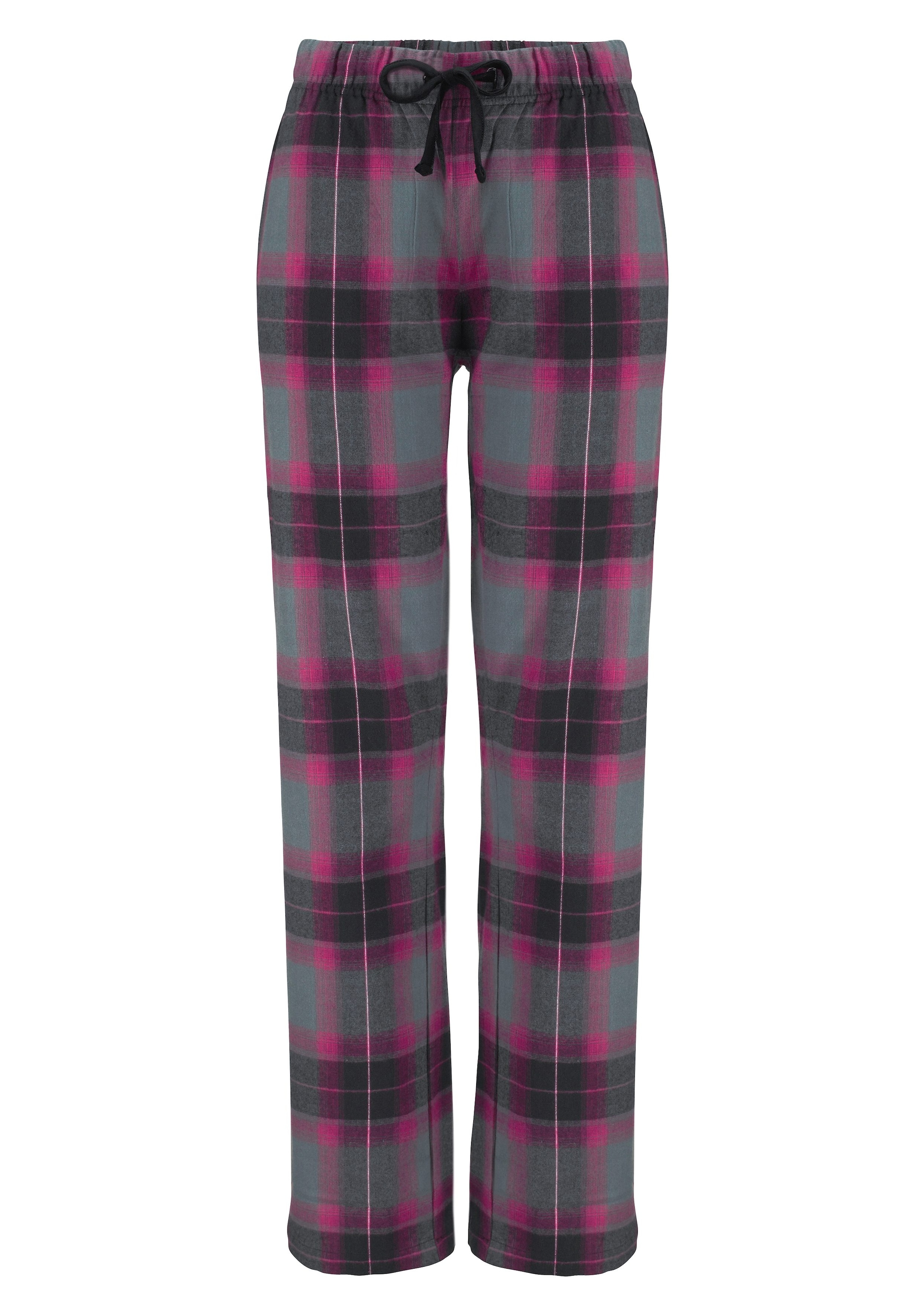 LASCANA Pyjama, (2 tlg., mit Stück), kuscheliger Flanellhose 1