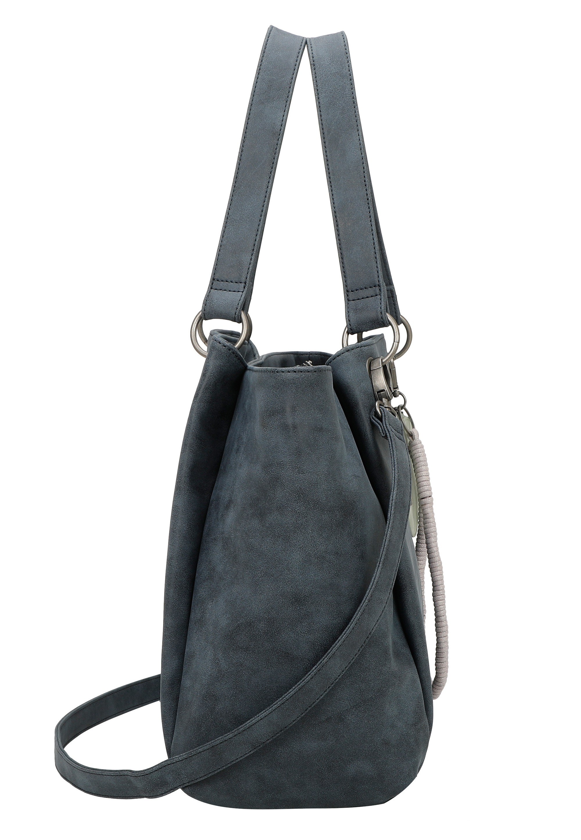 Fritzi Aus Preußen Henkeltasche FRITZI AUS PREUSSEN "Fritzi42N", Damen, Gr. B/H/T: 18cm x 33cm x 45cm, blau, Kunstfaser, unifarben, Taschen, aus veganen Materialien 3