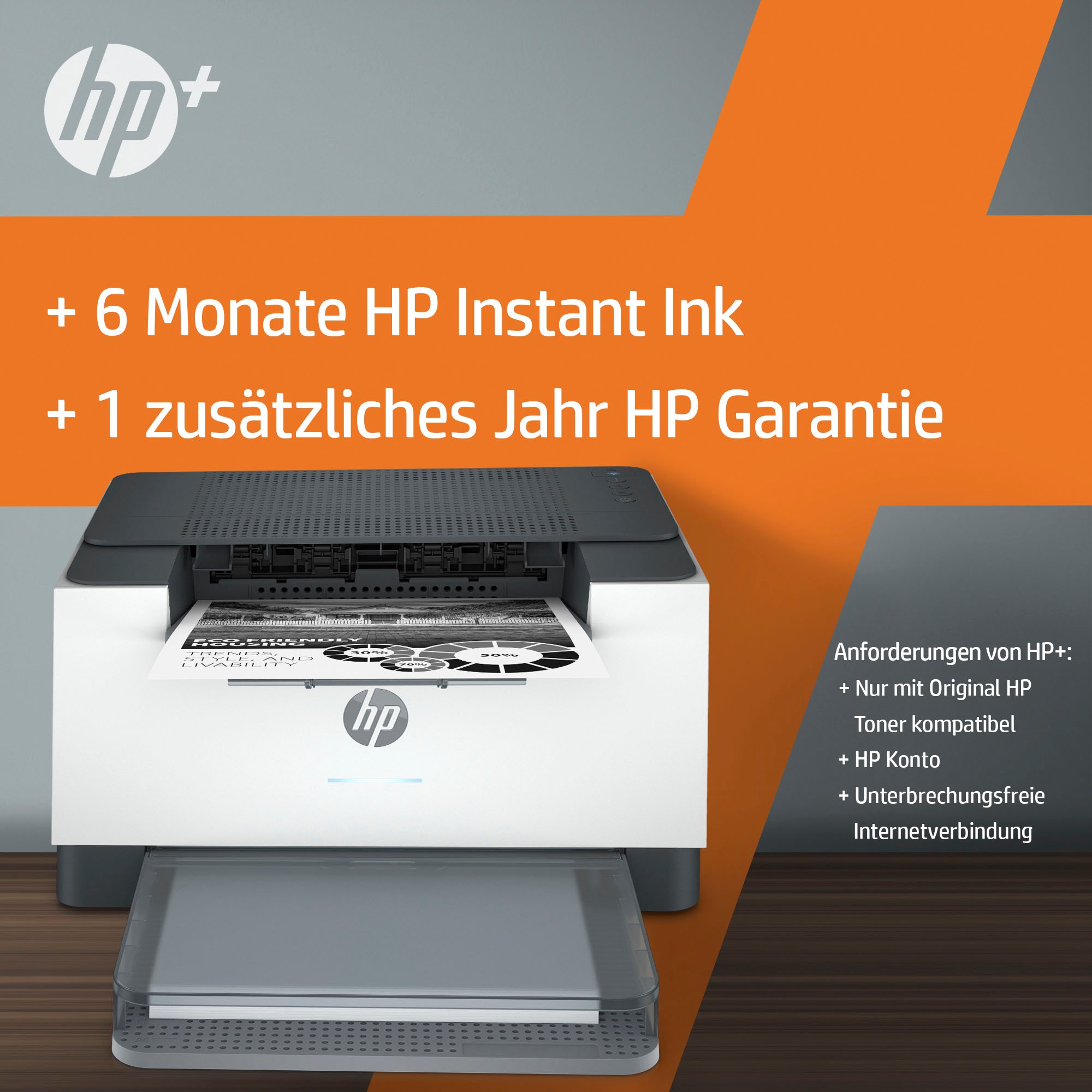 HP Laserdrucker »LaserJet M209dwe«, Ink HP+ Instant | BAUR kompatibel