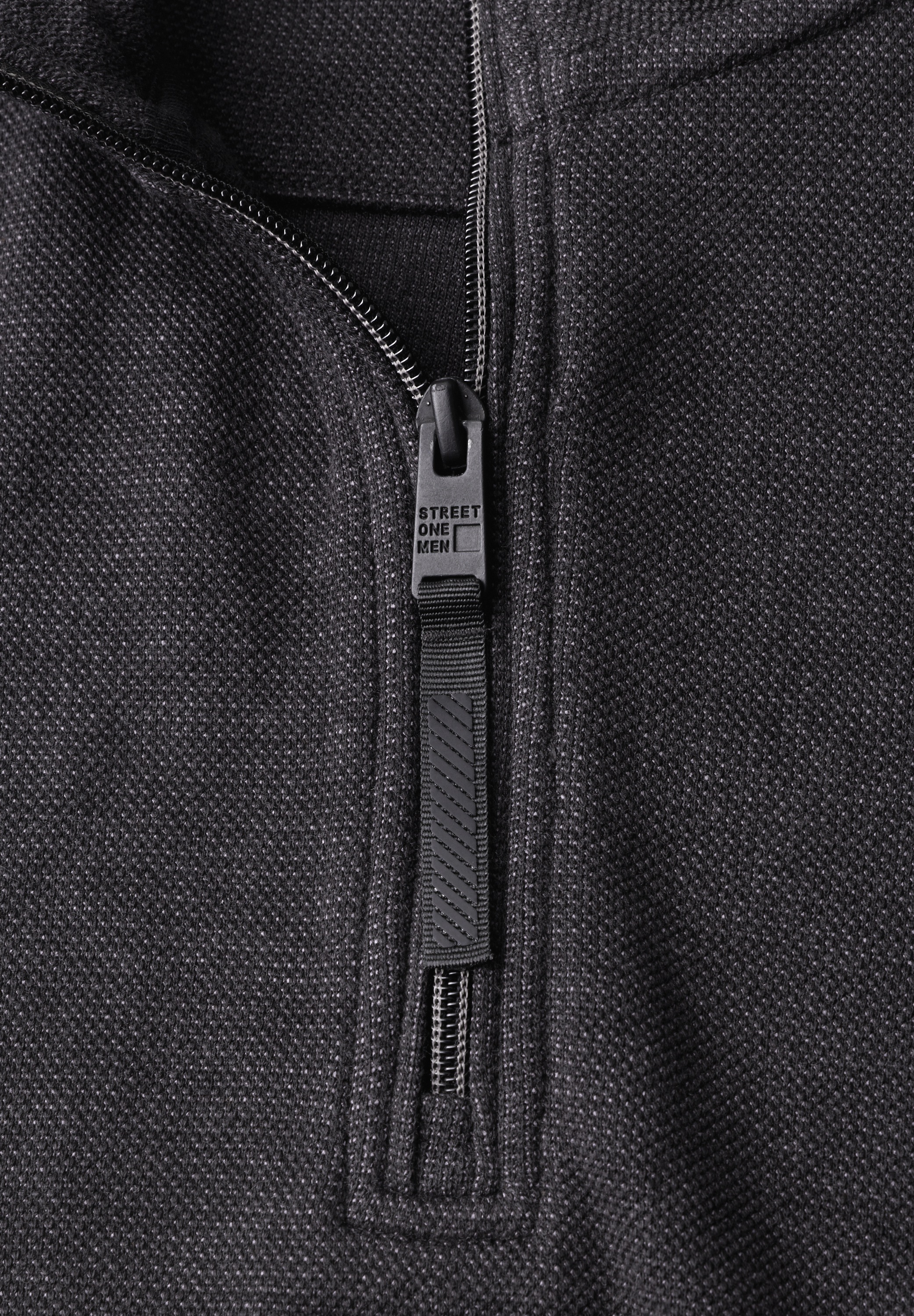 STREET ONE MEN Sweatshirt , mit Stehkragen
