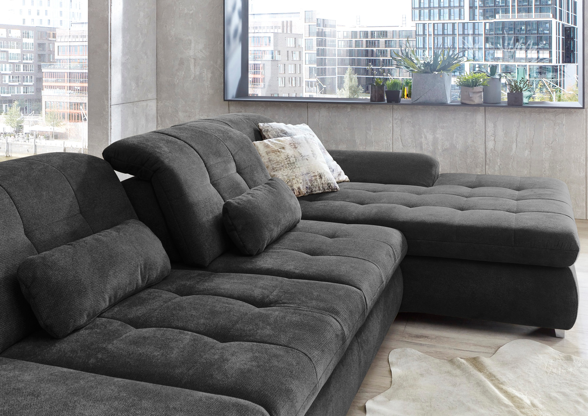 Die PlanBar Ecksofa »MP-IN17004 L-Form«, wahlweise mit Funktion, Federkern
