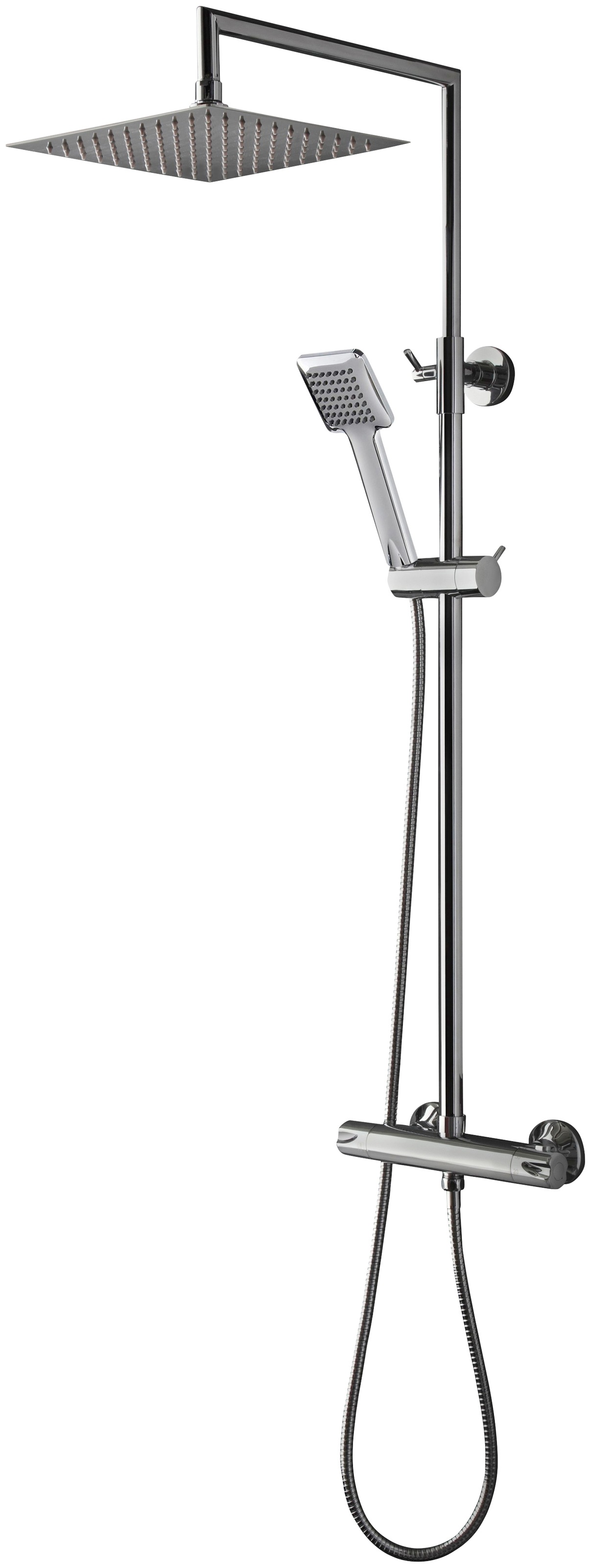 welltime Stangenbrause-Set "Raindrop", Überkopfbrauseset Duschsystem Duschs günstig online kaufen