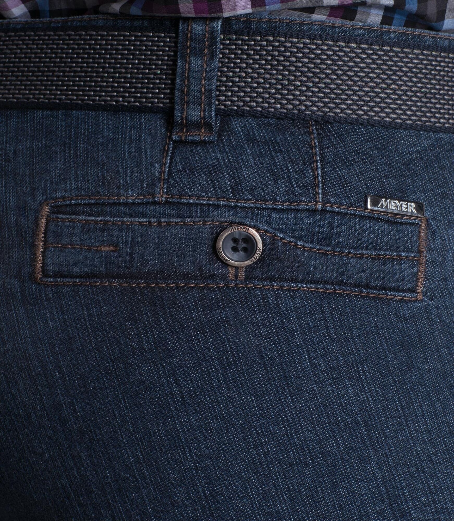 MEYER 5-Pocket-Jeans »Diego« mit Stretch-Dehnbund