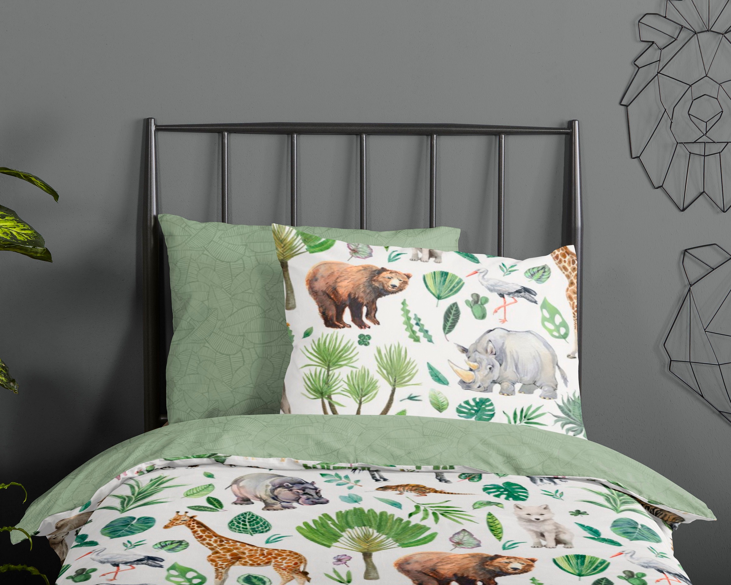 good morning Babybettwäsche "Samba" 2 Stk. 100% Baumwolle, 120x150, Reißver günstig online kaufen